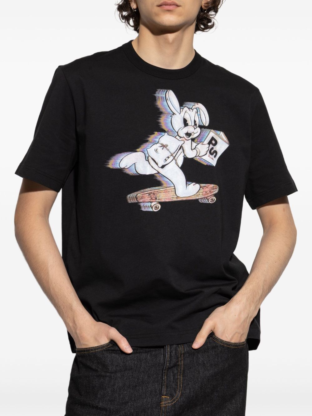 PS PAUL SMITH Skate Bunny Cotton T-Shirt