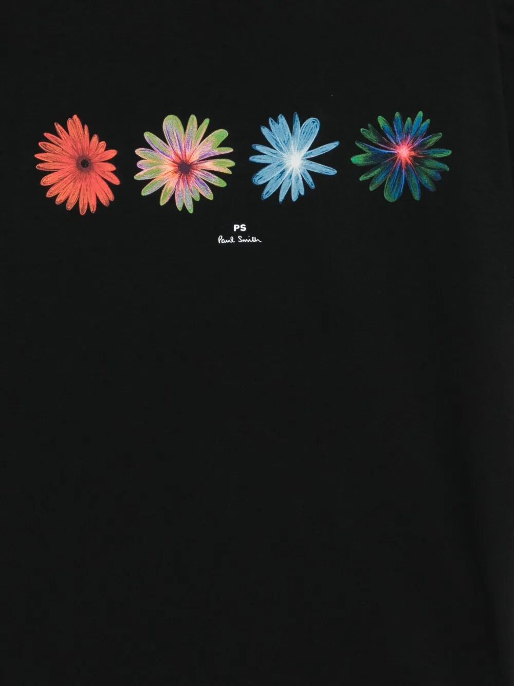 PAUL SMITH Casual Fit Short Sleeve T-Shirt with Floral Design