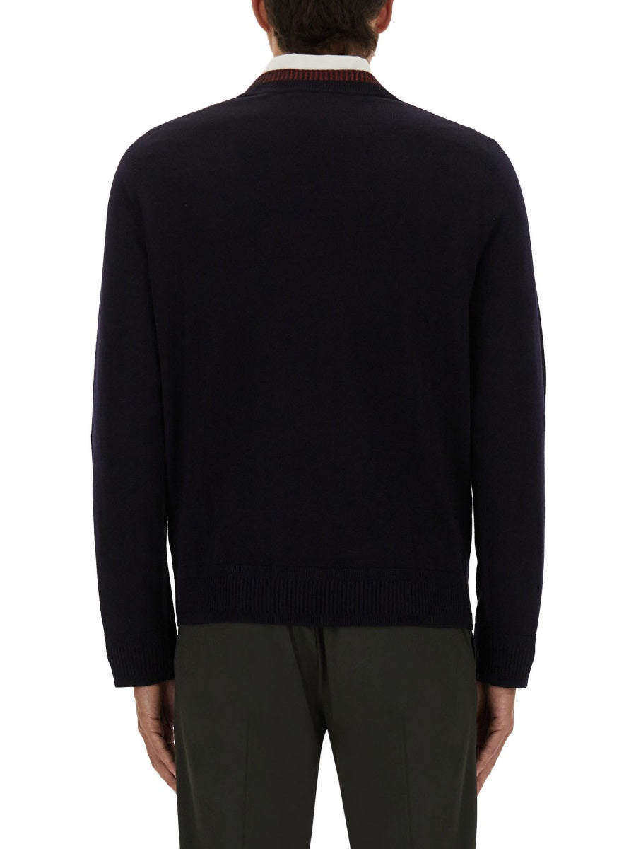 PS PAUL SMITH Men's Merino Wool Sweater