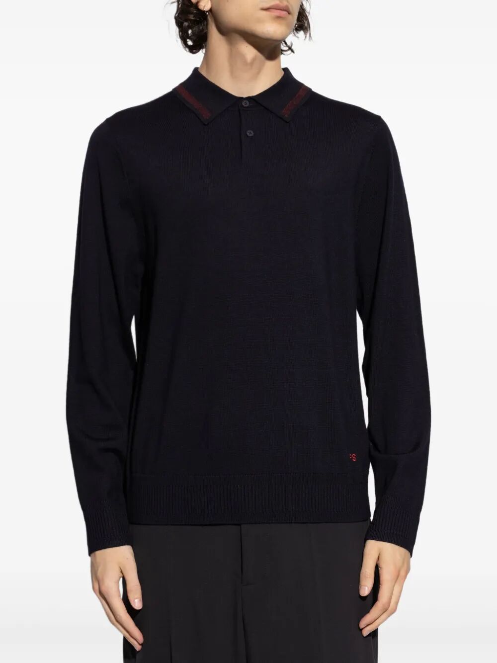 PAUL SMITH Men's Long Sleeve Polo Sweater