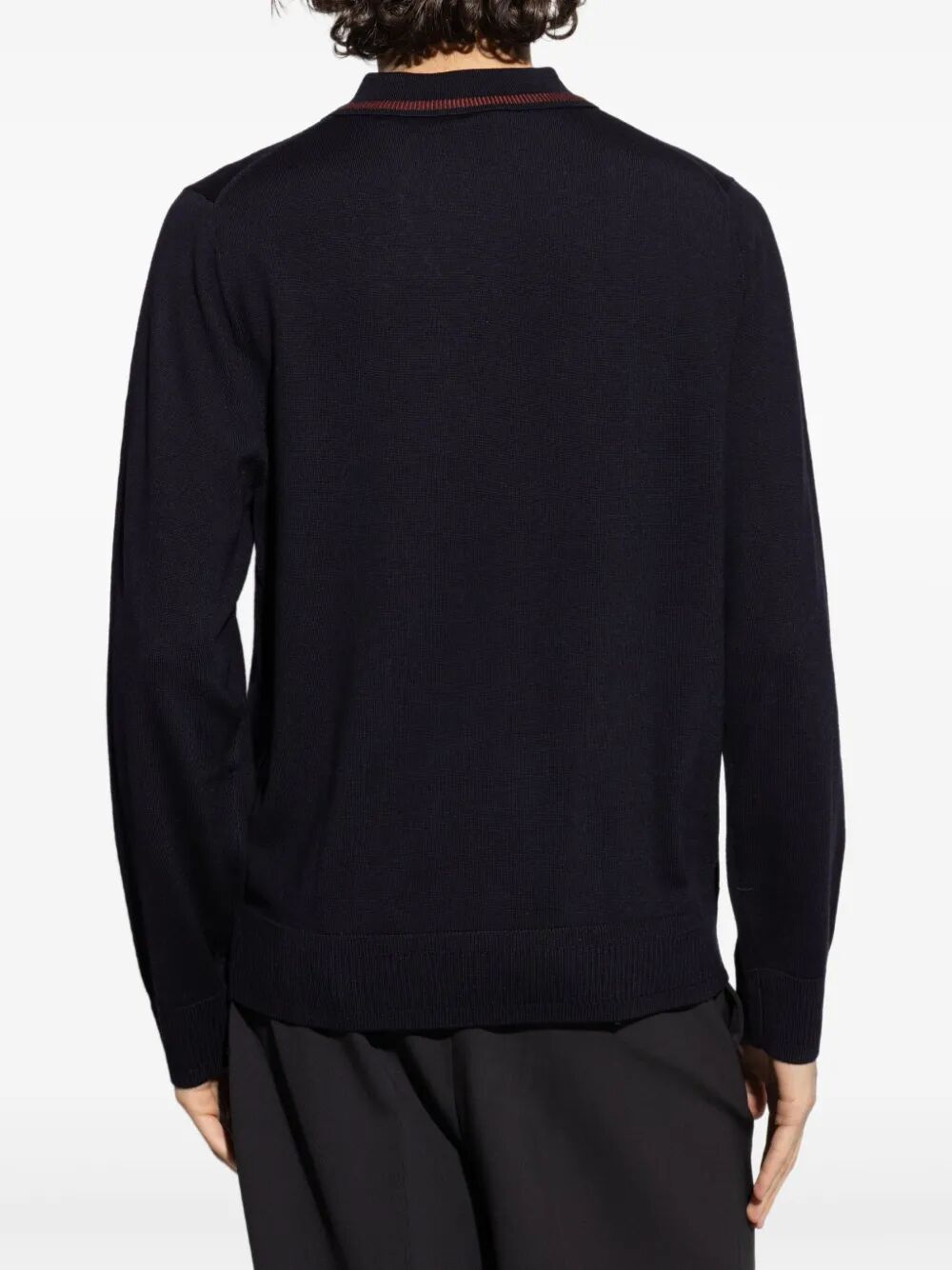 PAUL SMITH Men's Long Sleeve Polo Sweater
