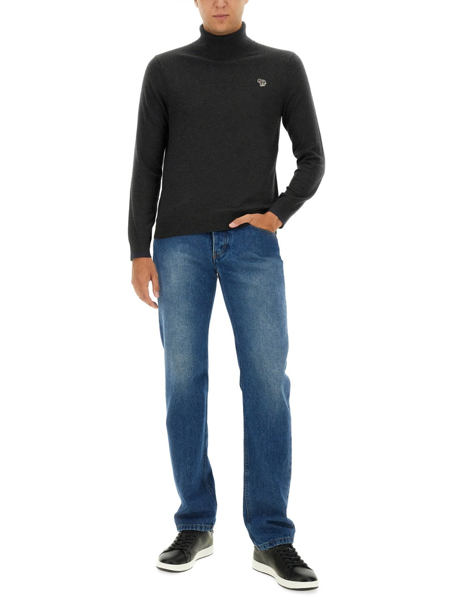 PS PAUL SMITH Zebra Patch Slim Fit Shirt - Men's Size L