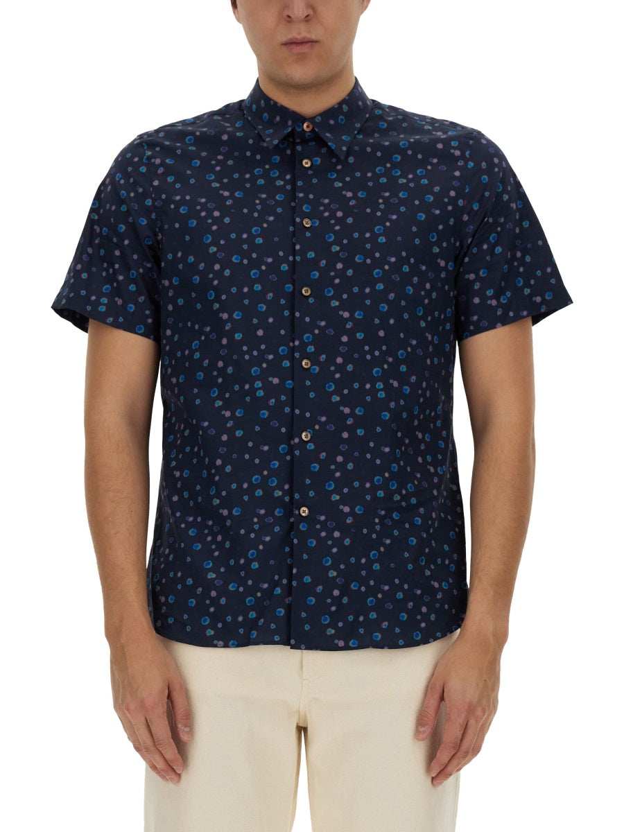 PS PAUL SMITH Tailored Fit Printed Shirt - Size L