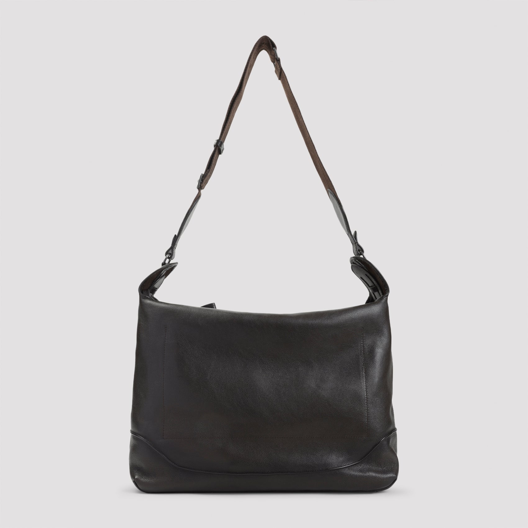 BERLUTI Grained Leather Hobo Handbag