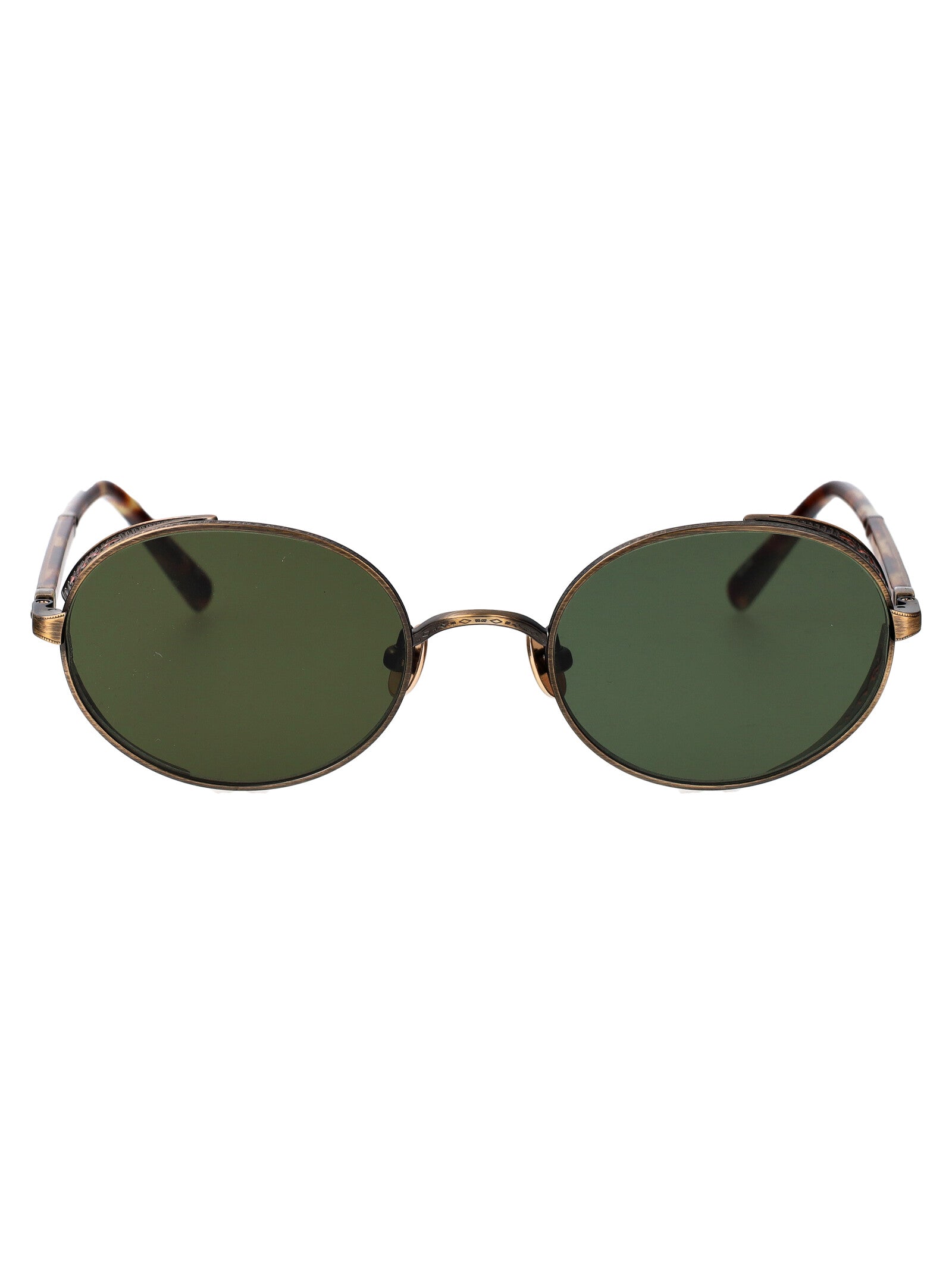 MATSUDA Unisex Titanium Sunglasses - Antique Gold Finish