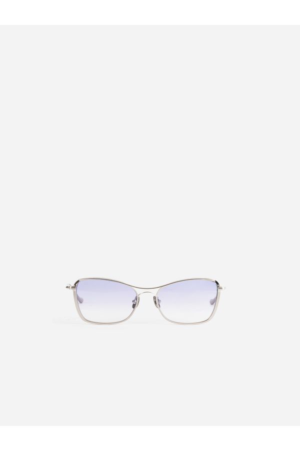 MATSUDA Essential Rectangular Sunglasses with Lightweight Titanium Frame