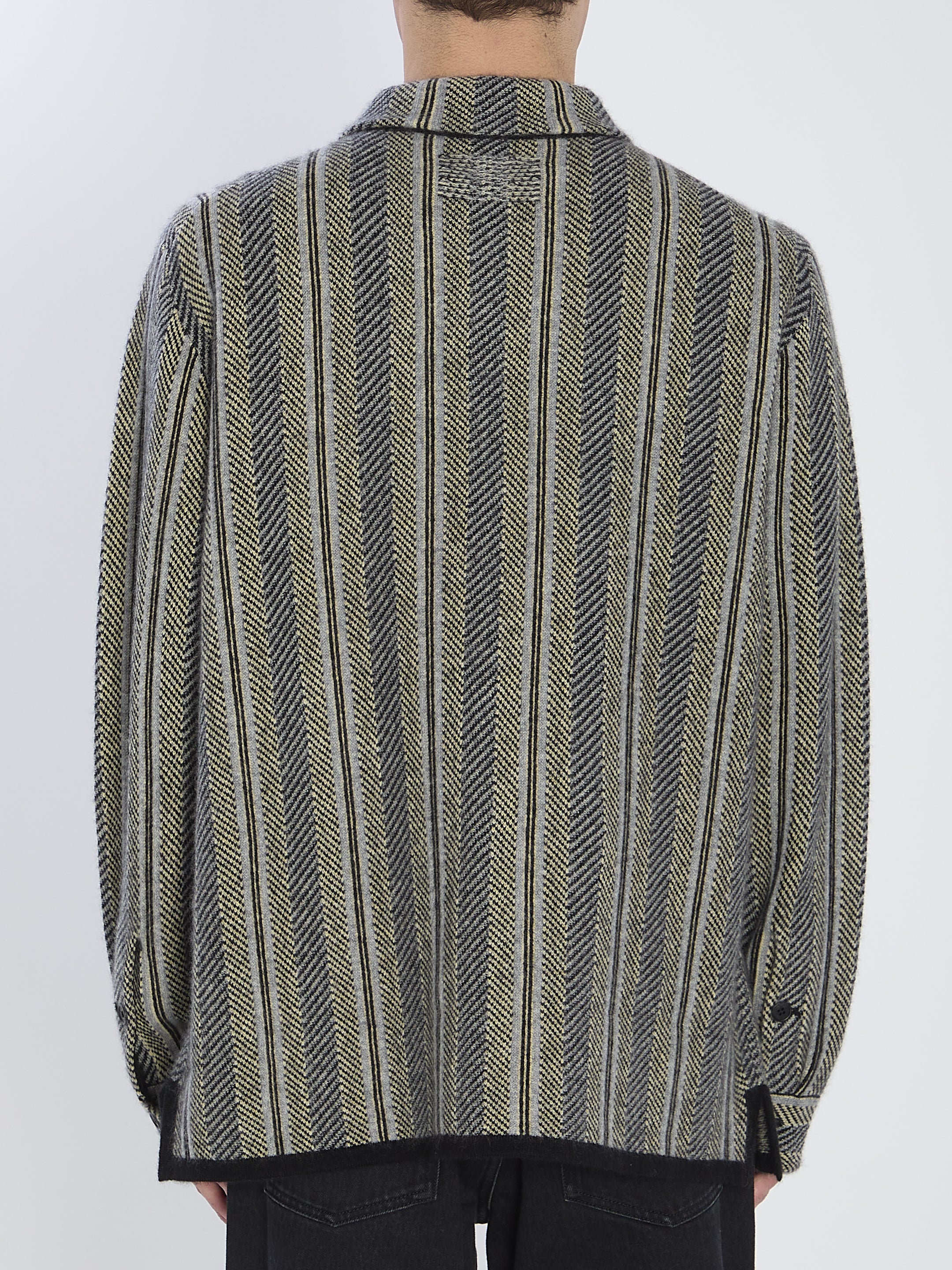 GUEST IN RESIDENCE Relaxed Fit Stripe Work Shirt - Size L