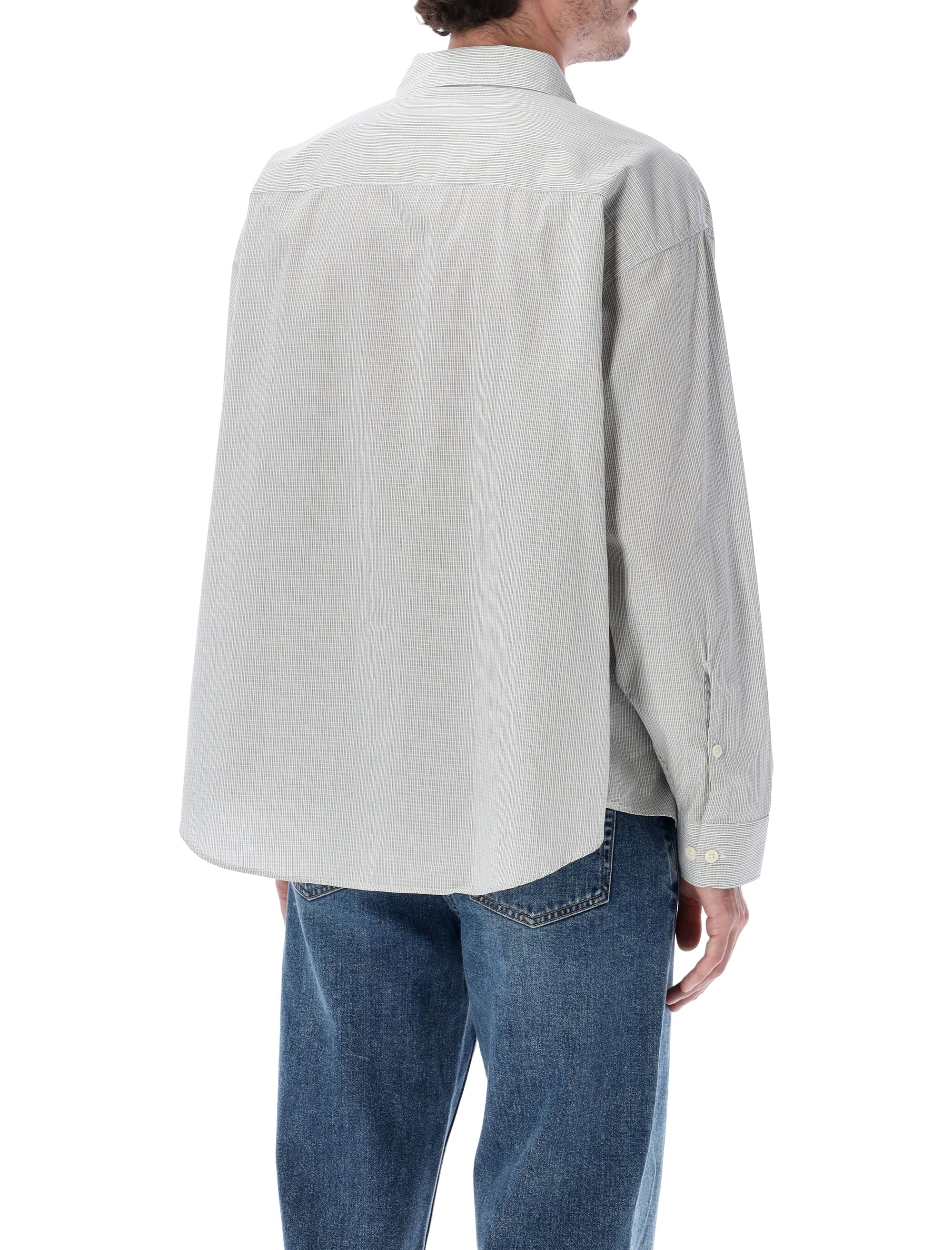 MFPEN Oversized Micro-Check Shirt - Size L