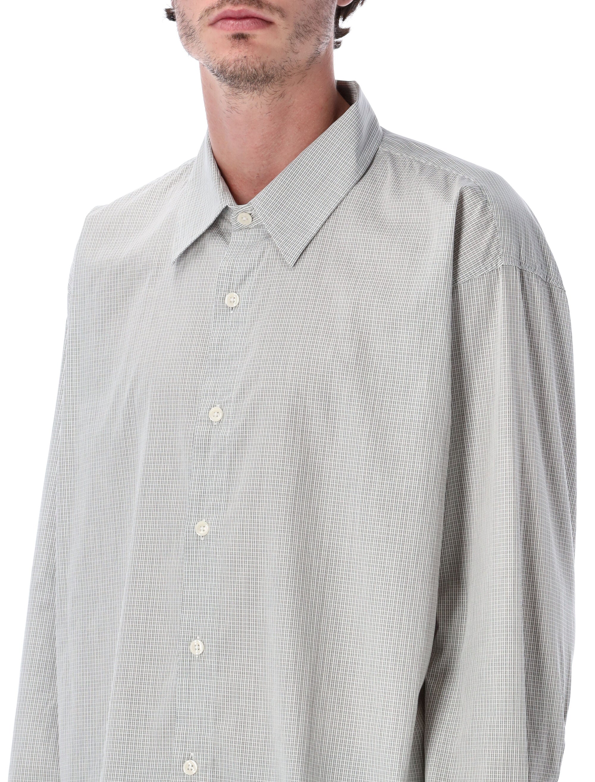 MFPEN Oversized Micro-Check Shirt - Size L