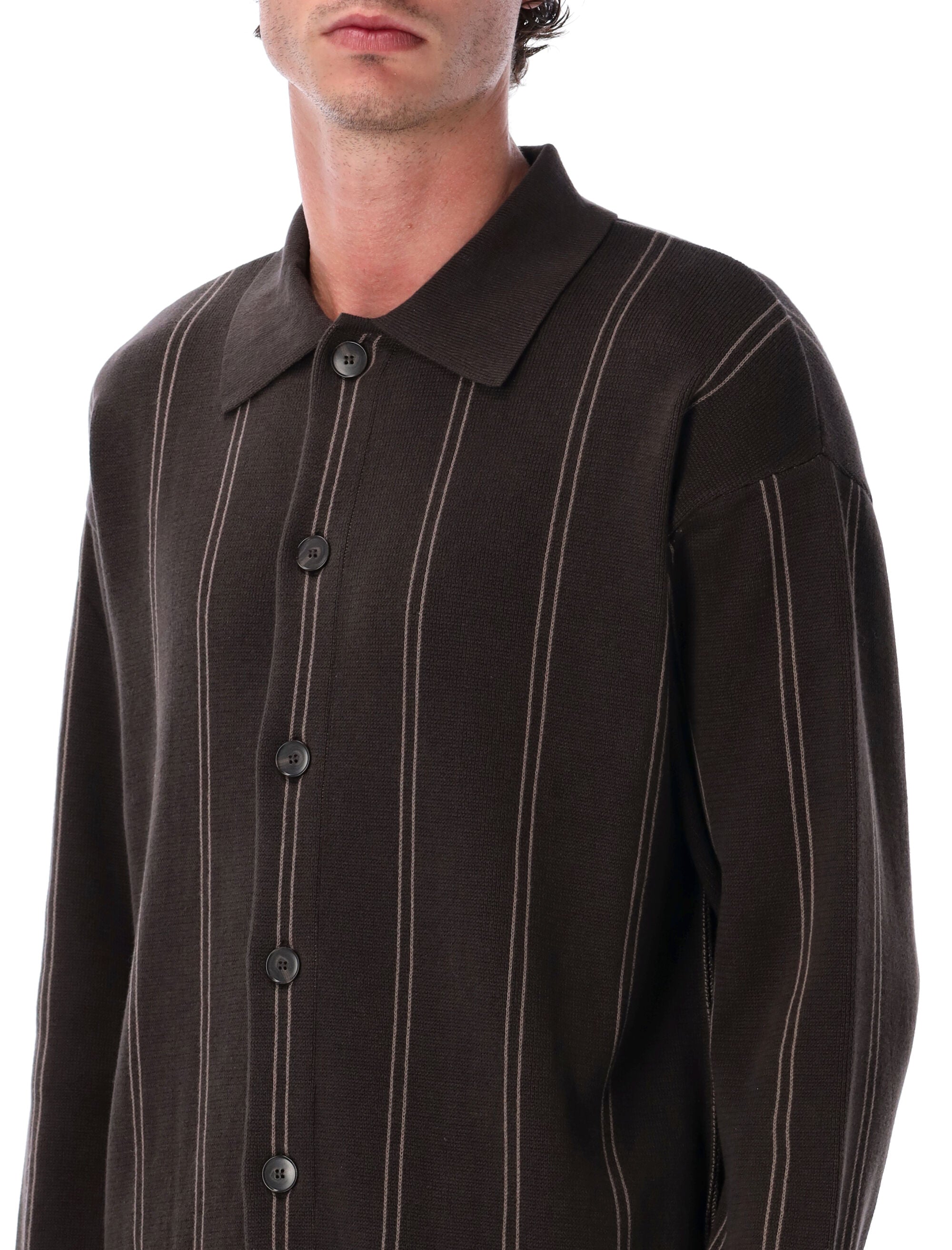 MFPEN Men's Biscuit Stripe Formal Cotton Cardigan - Size L