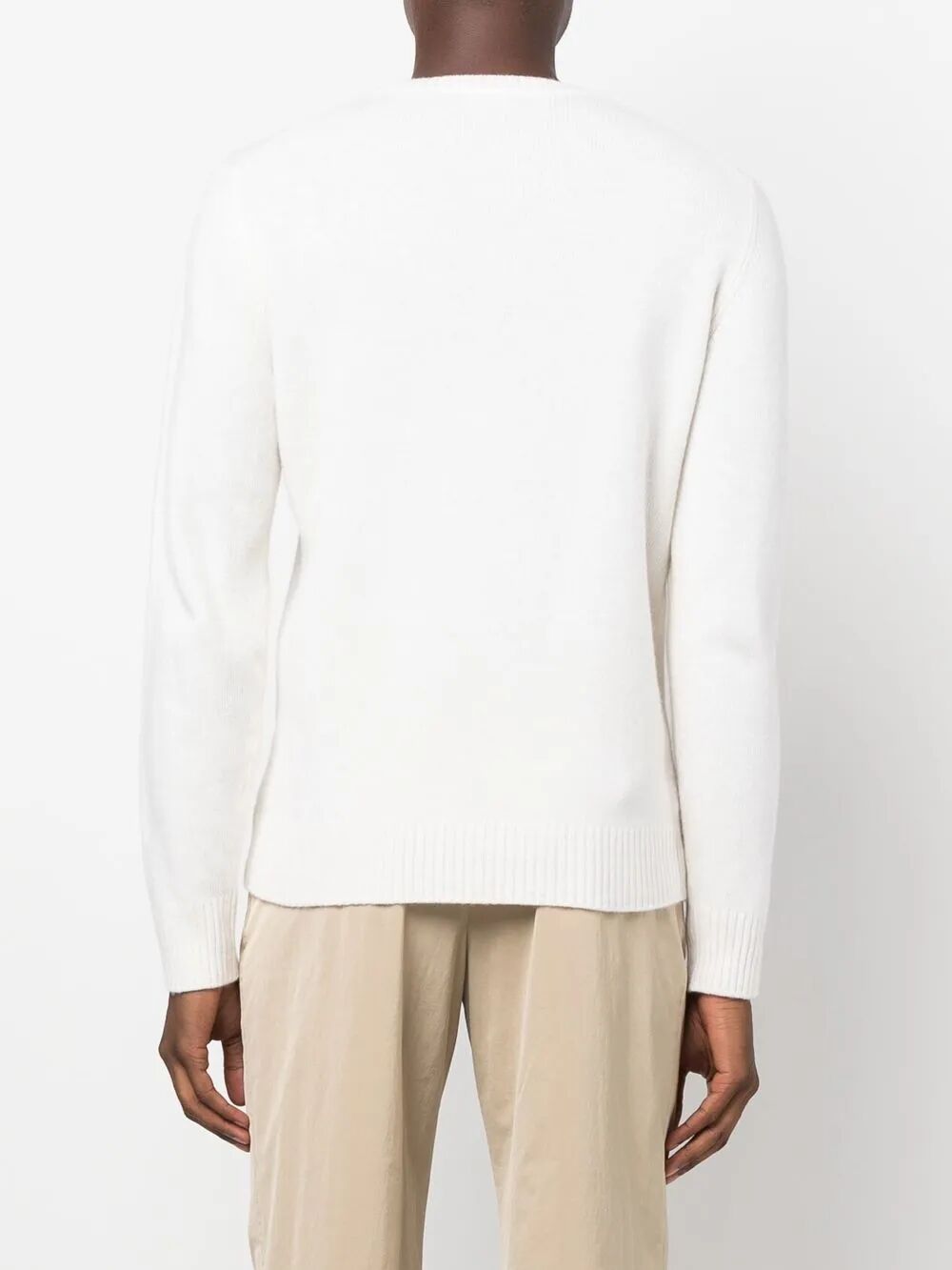 ROBERTO COLLINA Men's Classic Crew-Neck Sweater - FW25 Collection