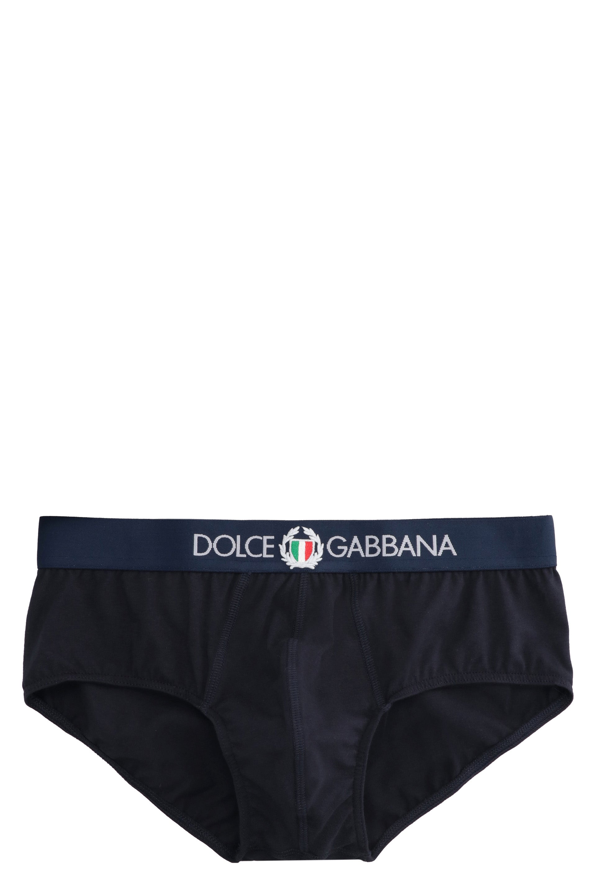 DOLCE & GABBANA Comfort Fit Logoed Elastic Band Cotton Briefs
