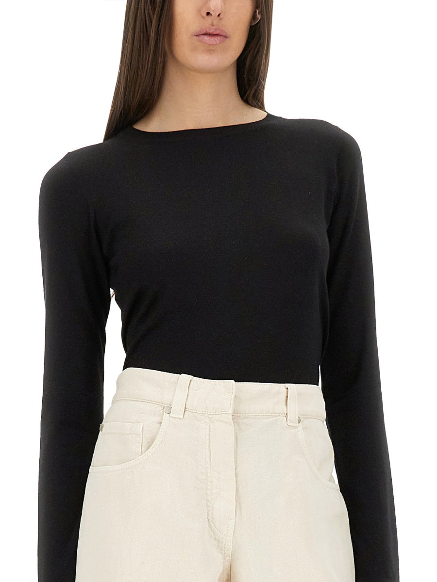 BRUNELLO CUCINELLI Luxury Knit Longsleeve T-Shirt for Women