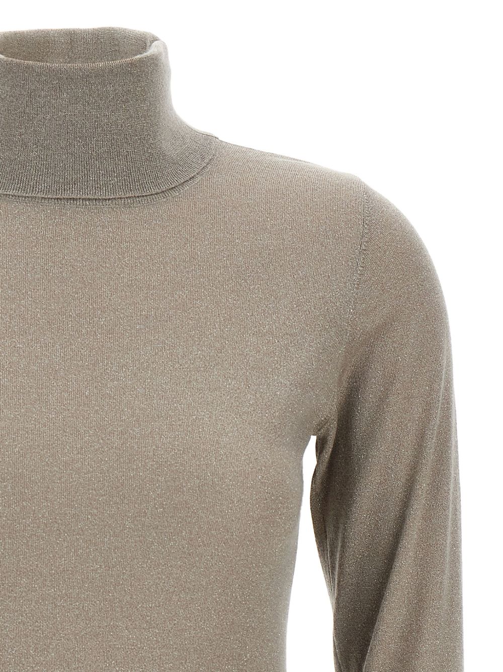 BRUNELLO CUCINELLI Cashmere and Silk Turtle-Neck Sweater - Fitted Design