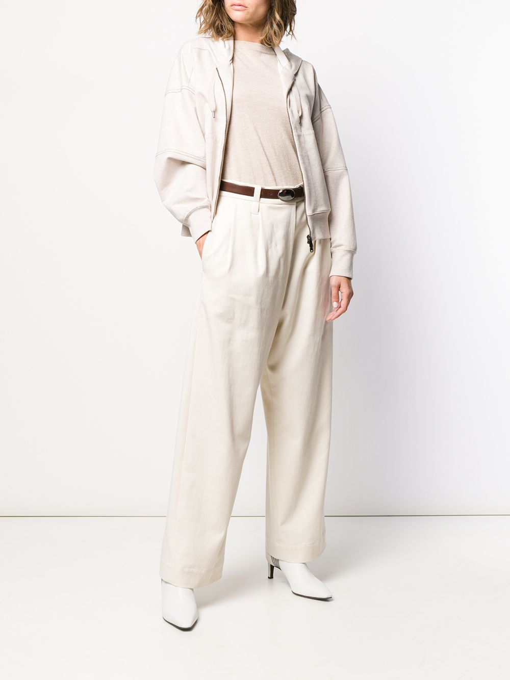 BRUNELLO CUCINELLI Cashmere and Silk Boat Neck T-Shirt - Women's