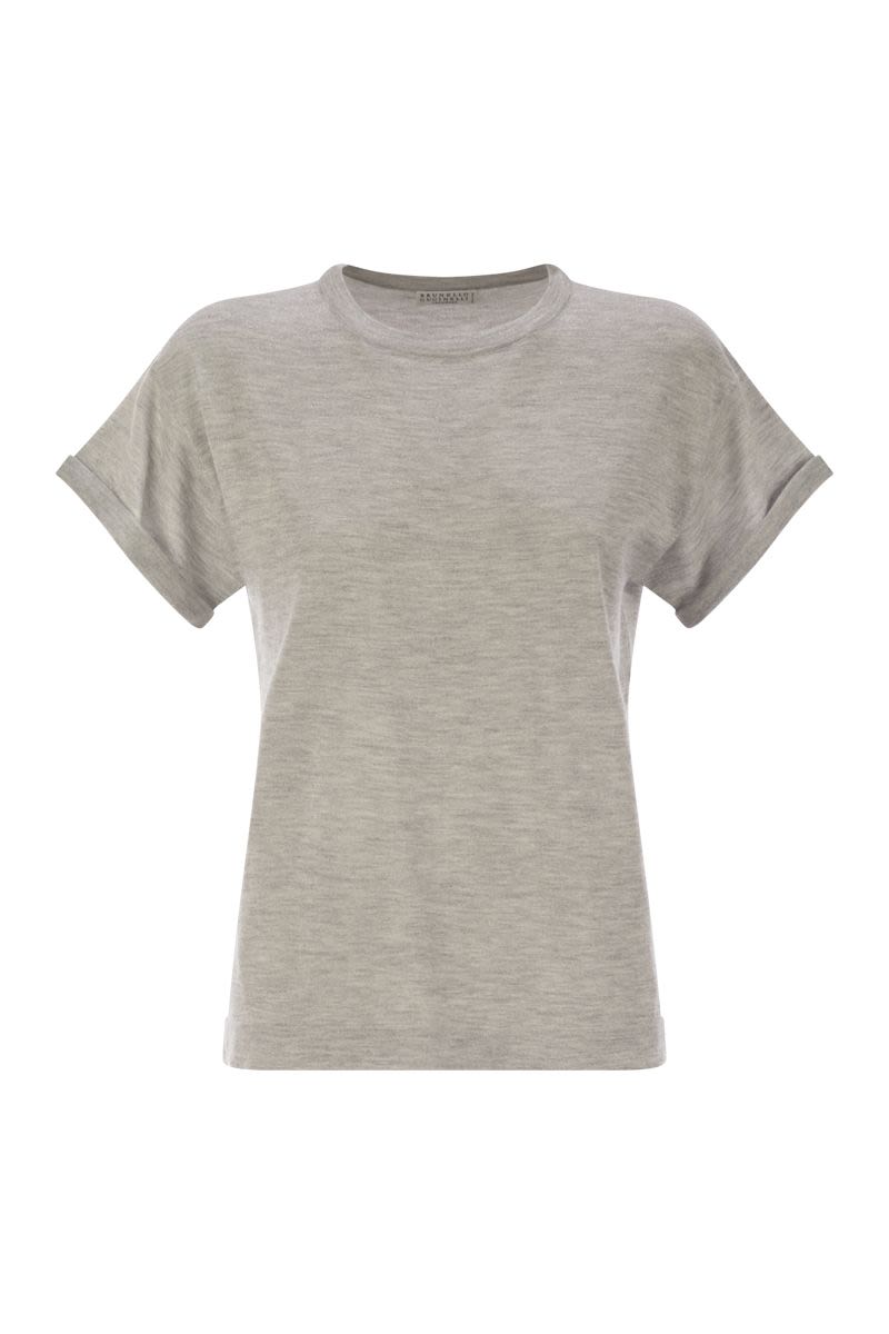 BRUNELLO CUCINELLI Sparkling Lightweight Cashmere and Silk Sweater