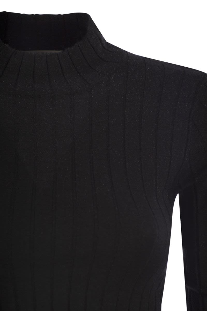 BRUNELLO CUCINELLI Lightweight Cashmere and Silk Broad Rib Sweater