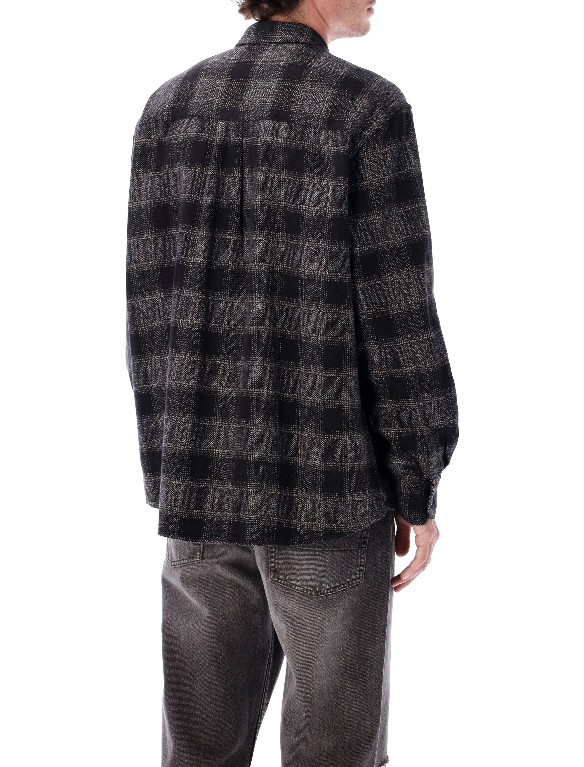 OUR LEGACY Oversized Oakland Check Cotton Shirt - Size 50