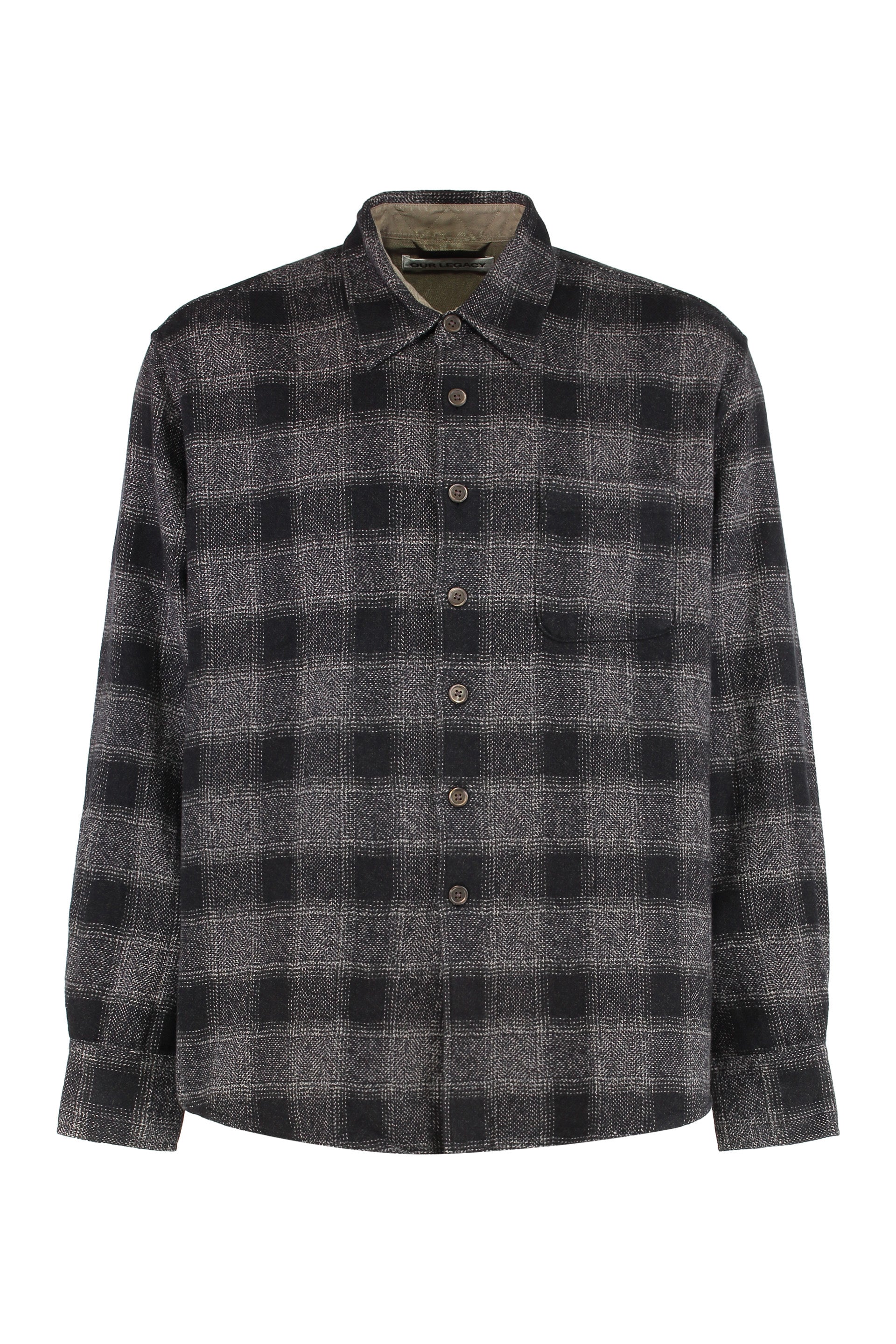 OUR LEGACY Oversized Low Twist Check Shirt