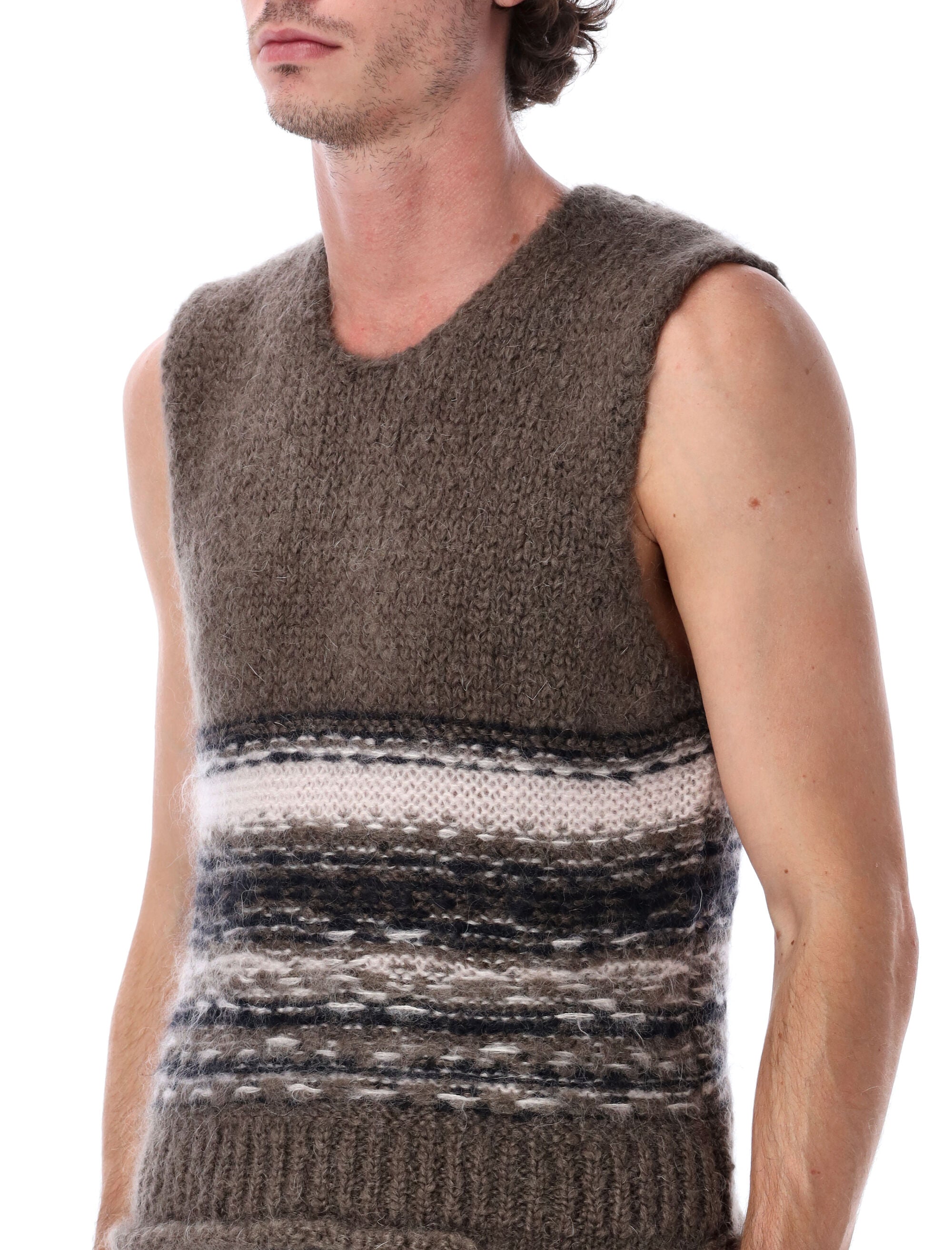 OUR LEGACY Contemporary Mohair Wool Tank Top - Size 50
