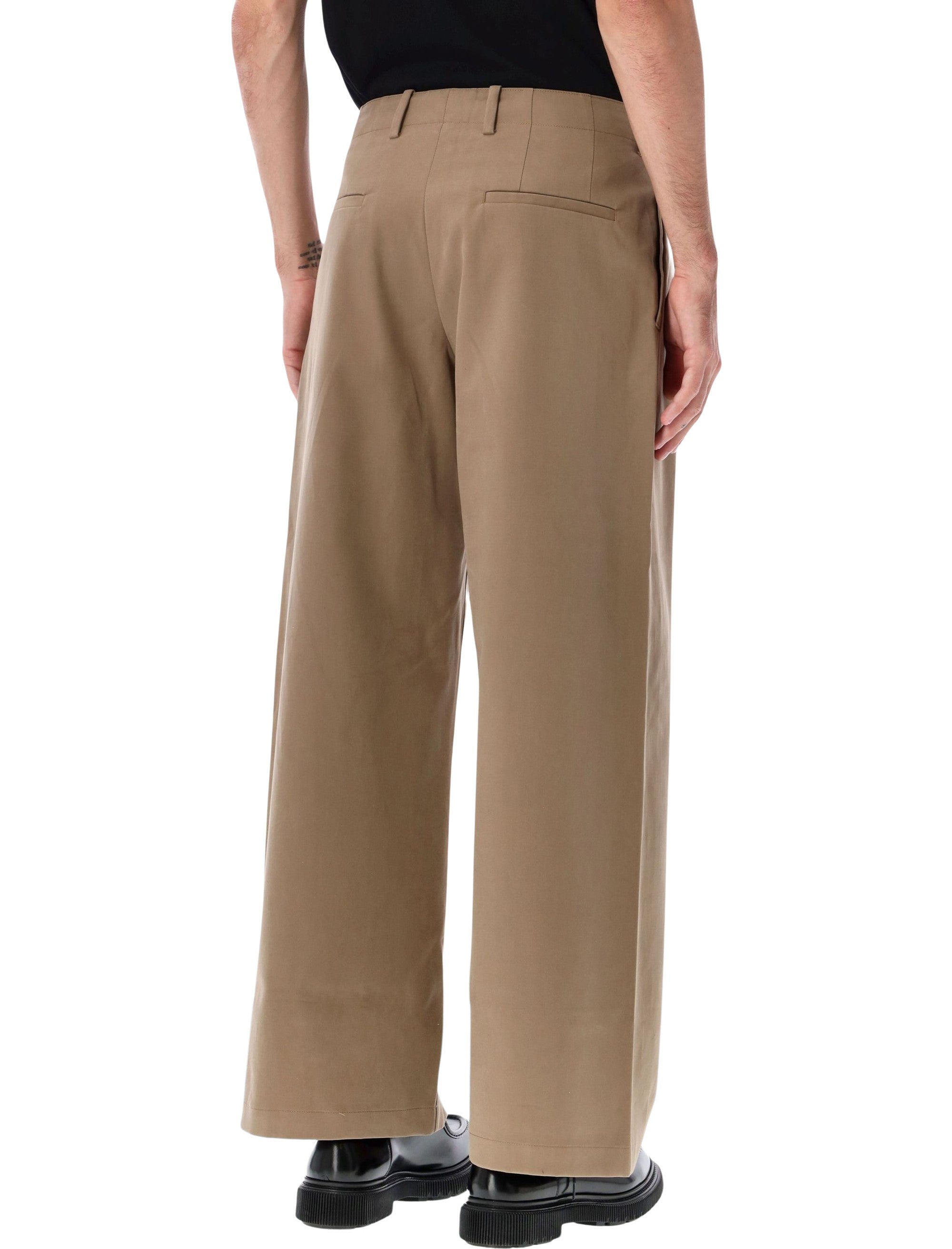 OUR LEGACY Bridge Chino Wide Leg Trousers - Size 48