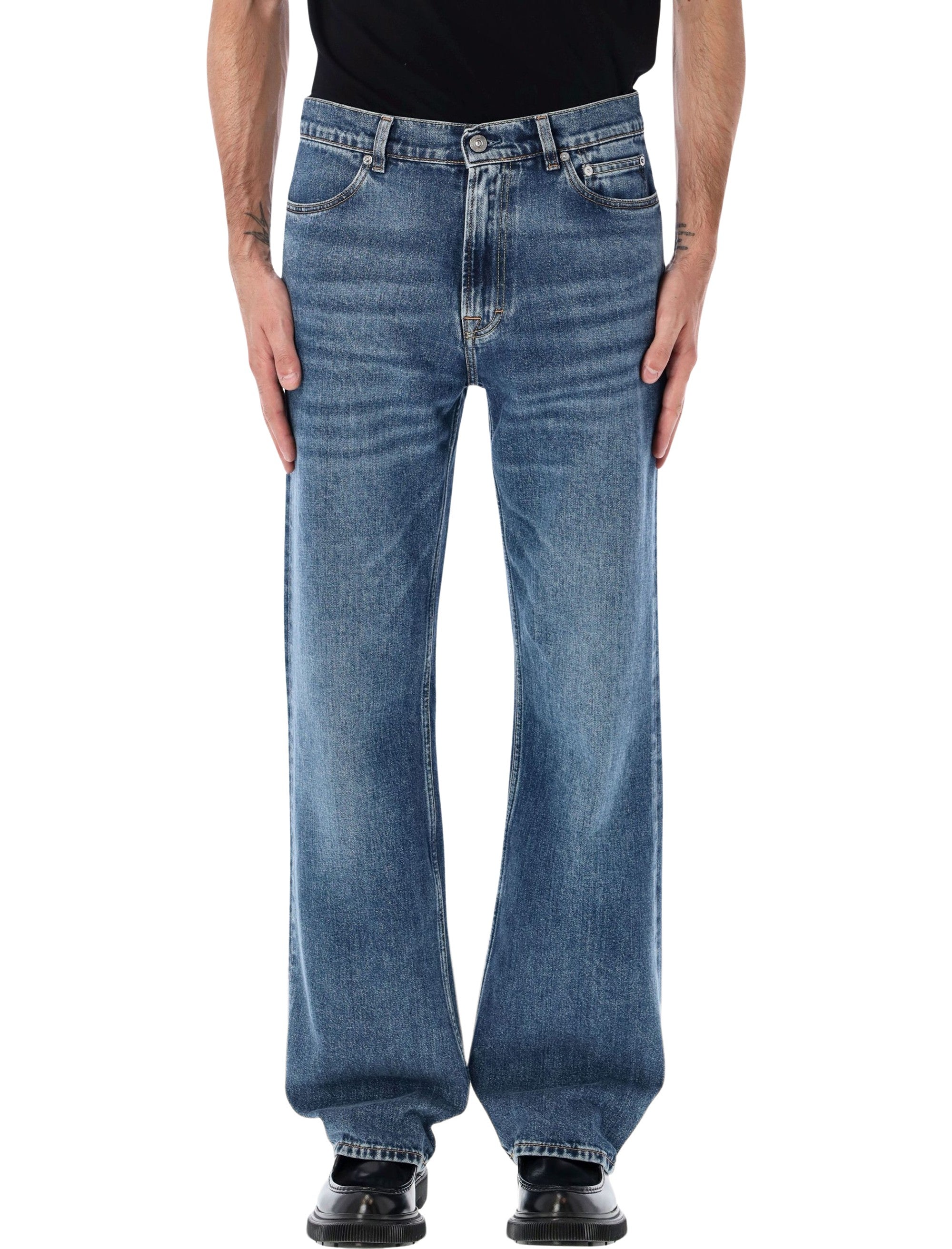 OUR LEGACY High Waisted Bootcut Jeans - Extended Length