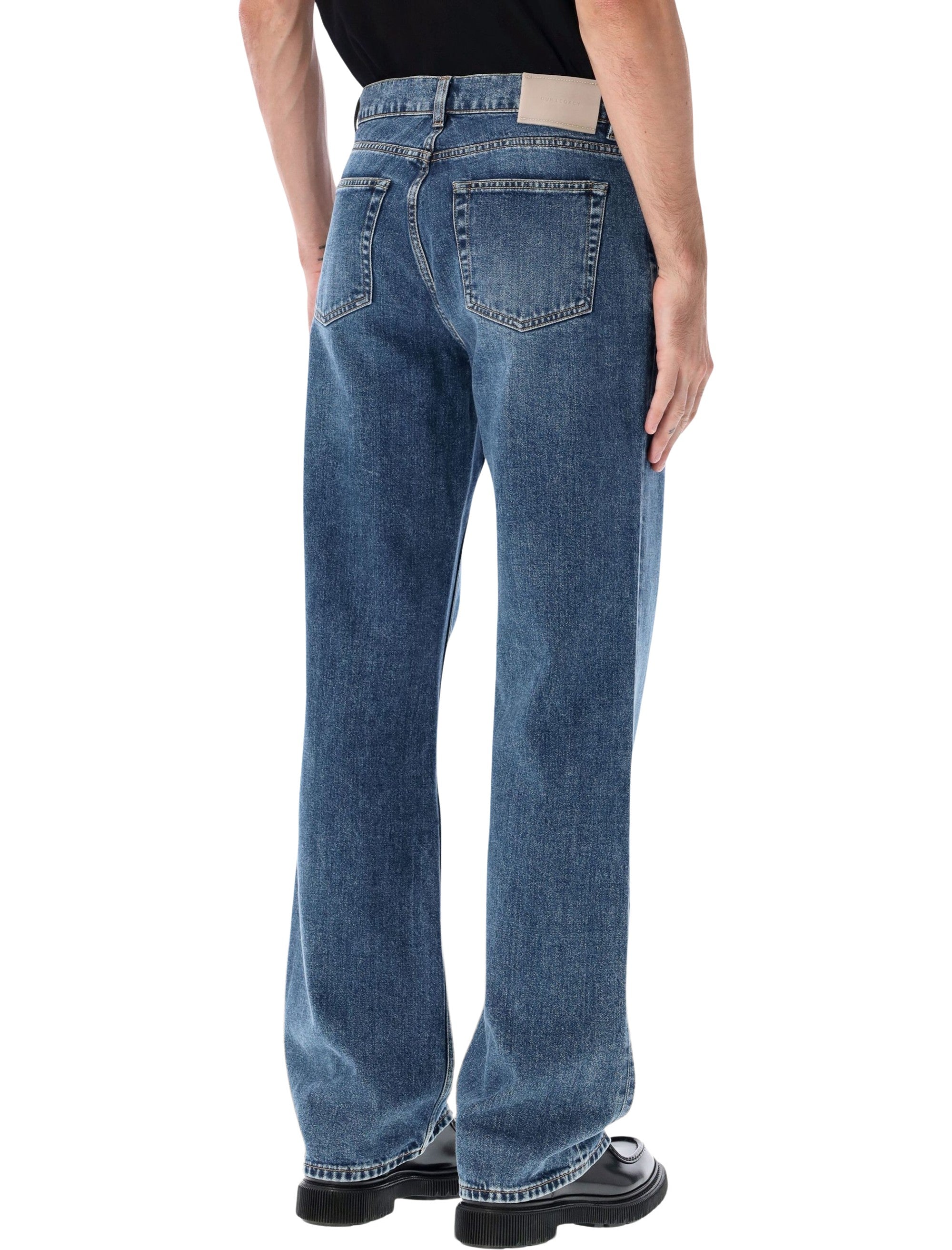 OUR LEGACY High Waisted Bootcut Jeans - Extended Length