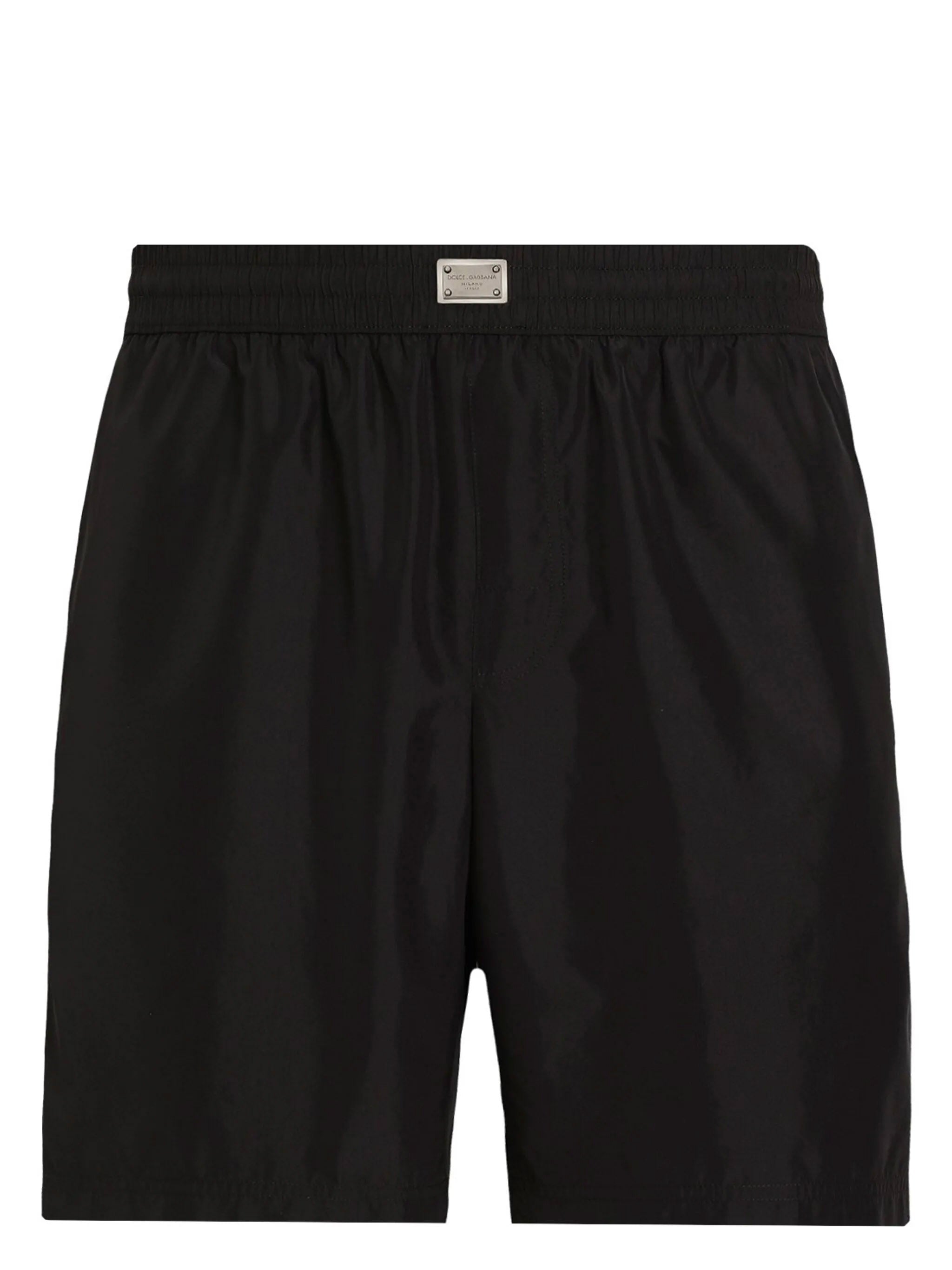DOLCE & GABBANA Medium Swim Boxer with Logo Plaque