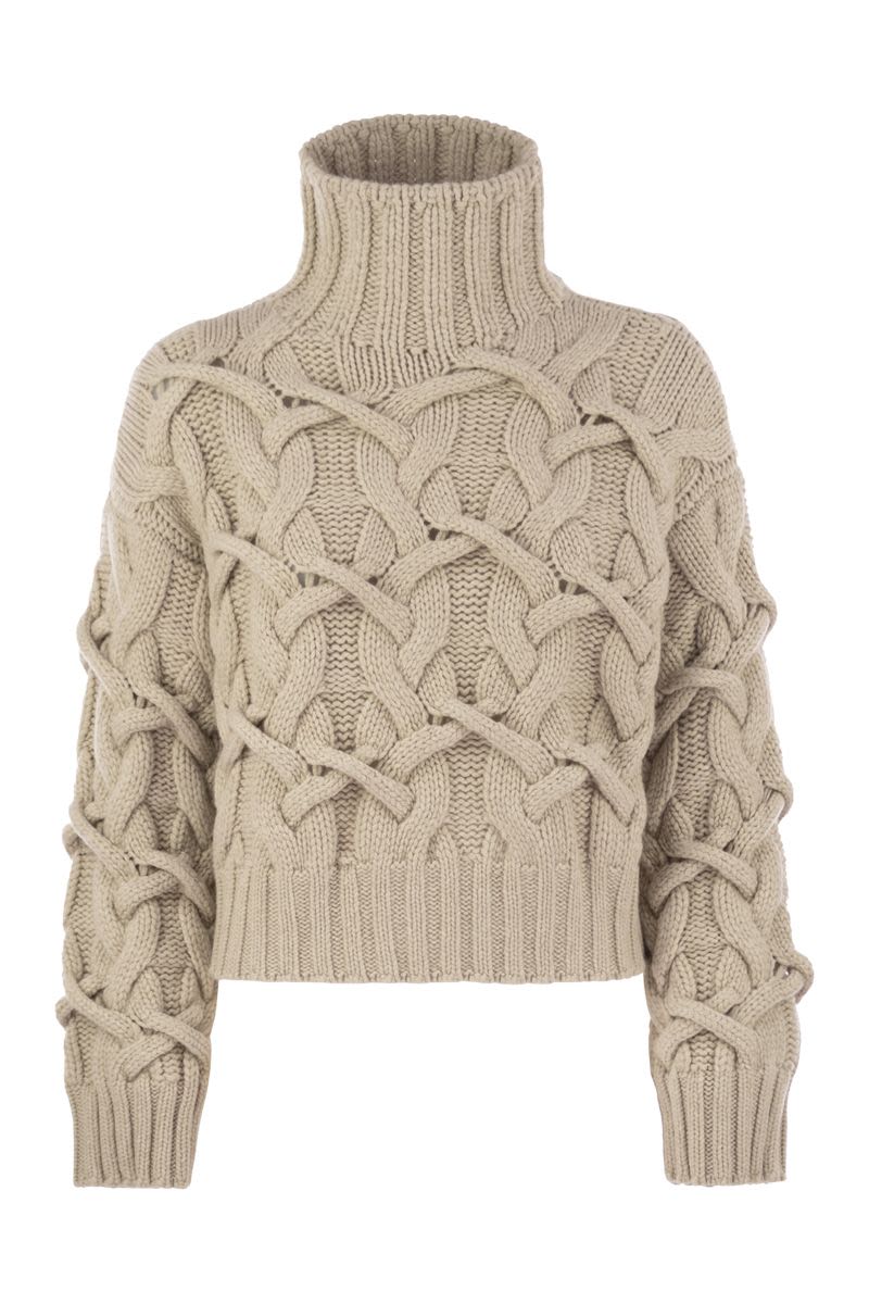 BRUNELLO CUCINELLI Cable-Knit Cashmere Sweater for Women - FW25