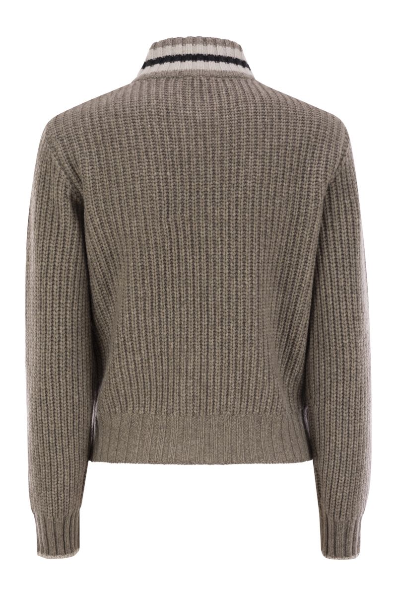 BRUNELLO CUCINELLI Cashmere Cardigan with Shiny Trims