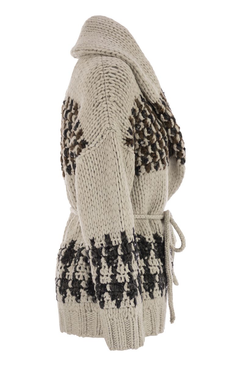 BRUNELLO CUCINELLI Handmade Opera Cardigan with Belt