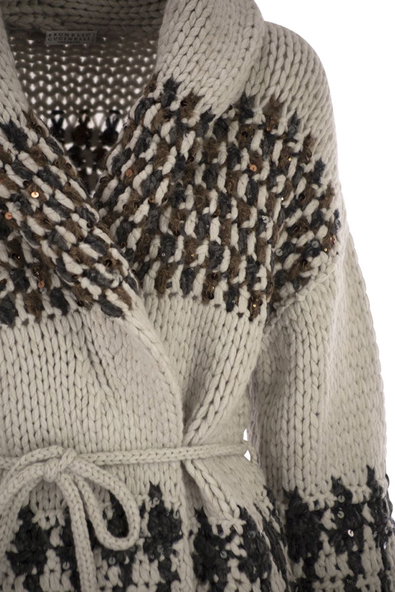 BRUNELLO CUCINELLI Handmade Opera Cardigan with Belt