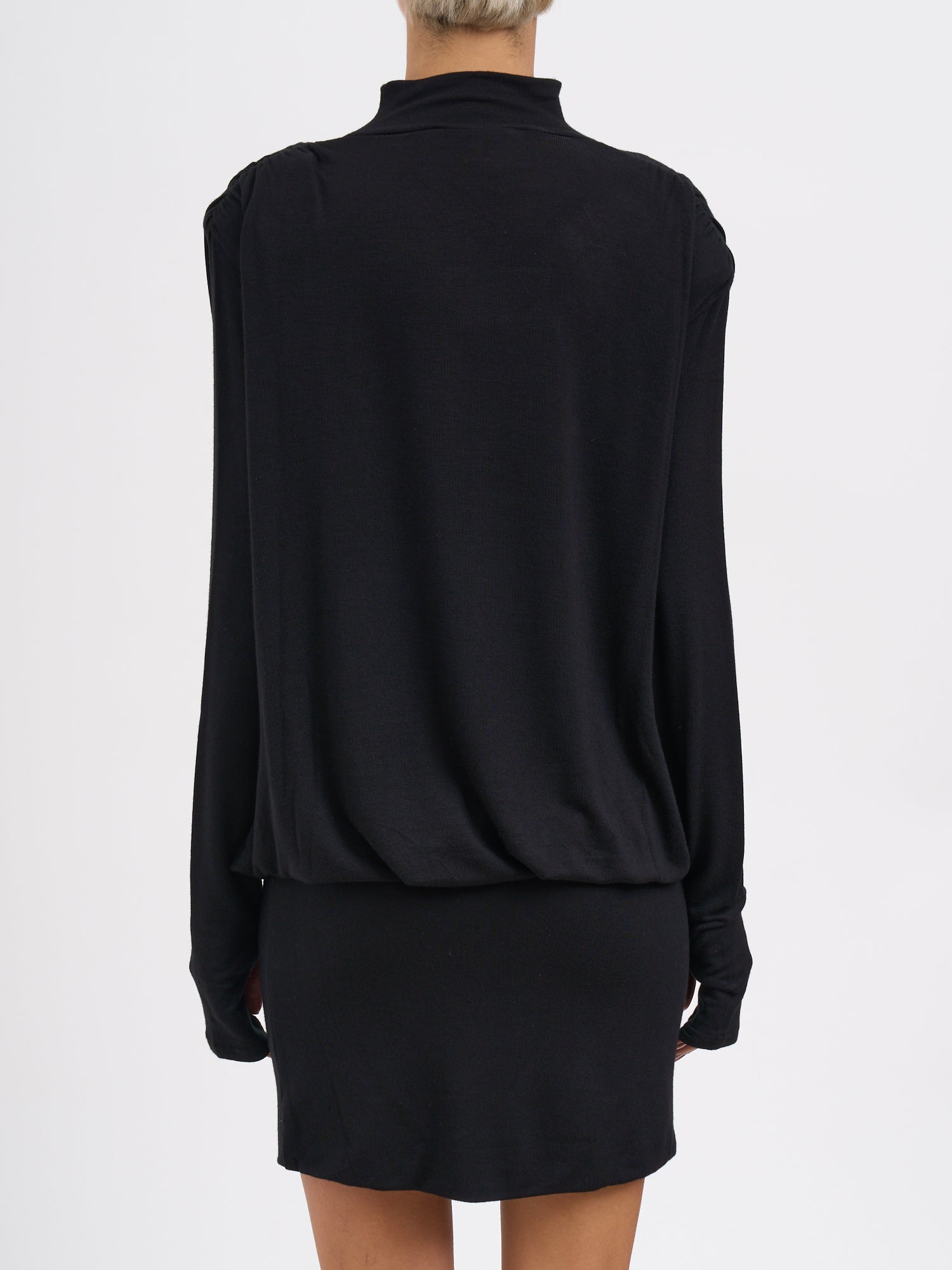 NOSTRASANTISSIMA Chic Mini Viscose Dress