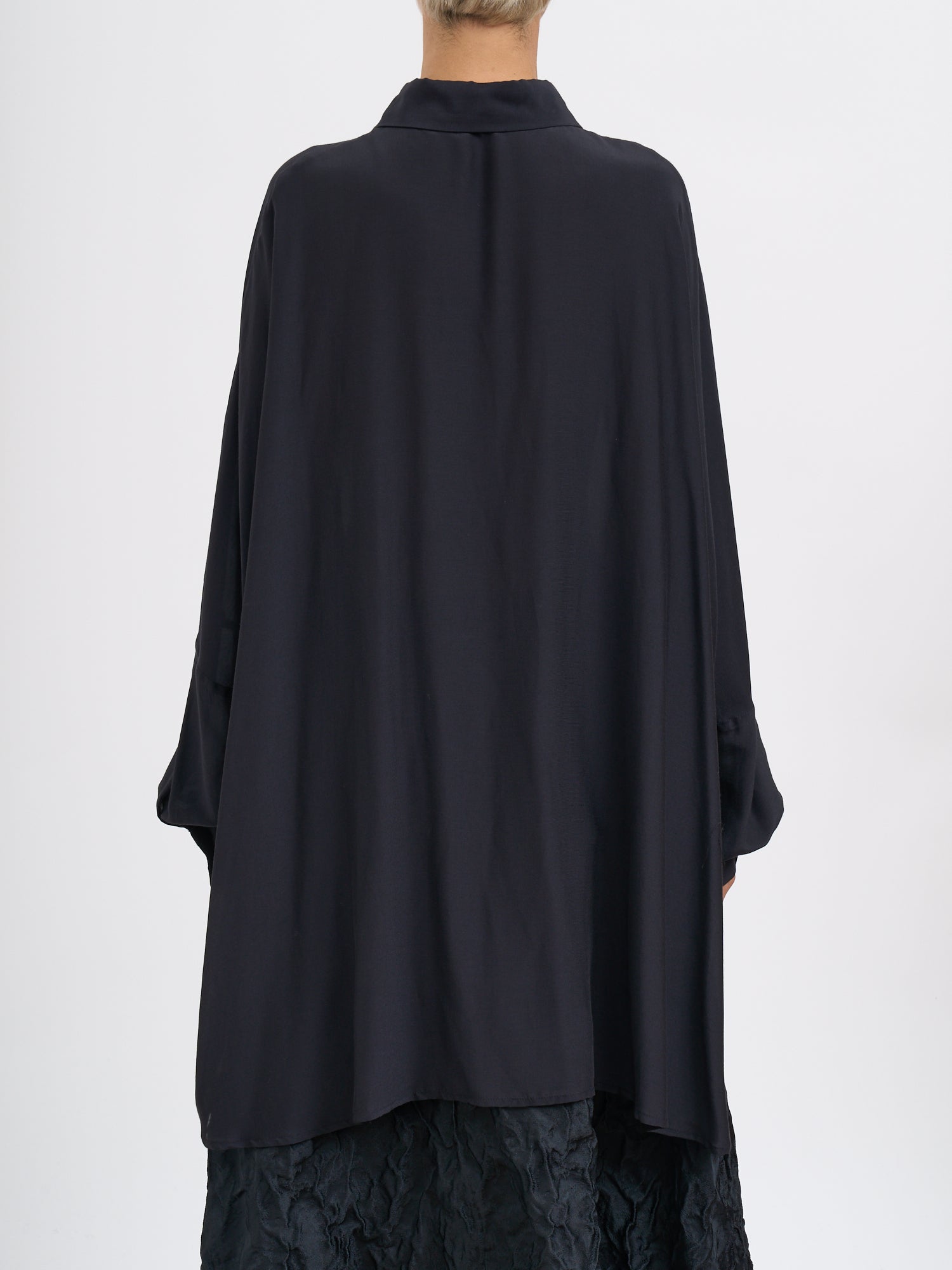 NOSTRASANTISSIMA Elegant Viscose and Silk Shirt