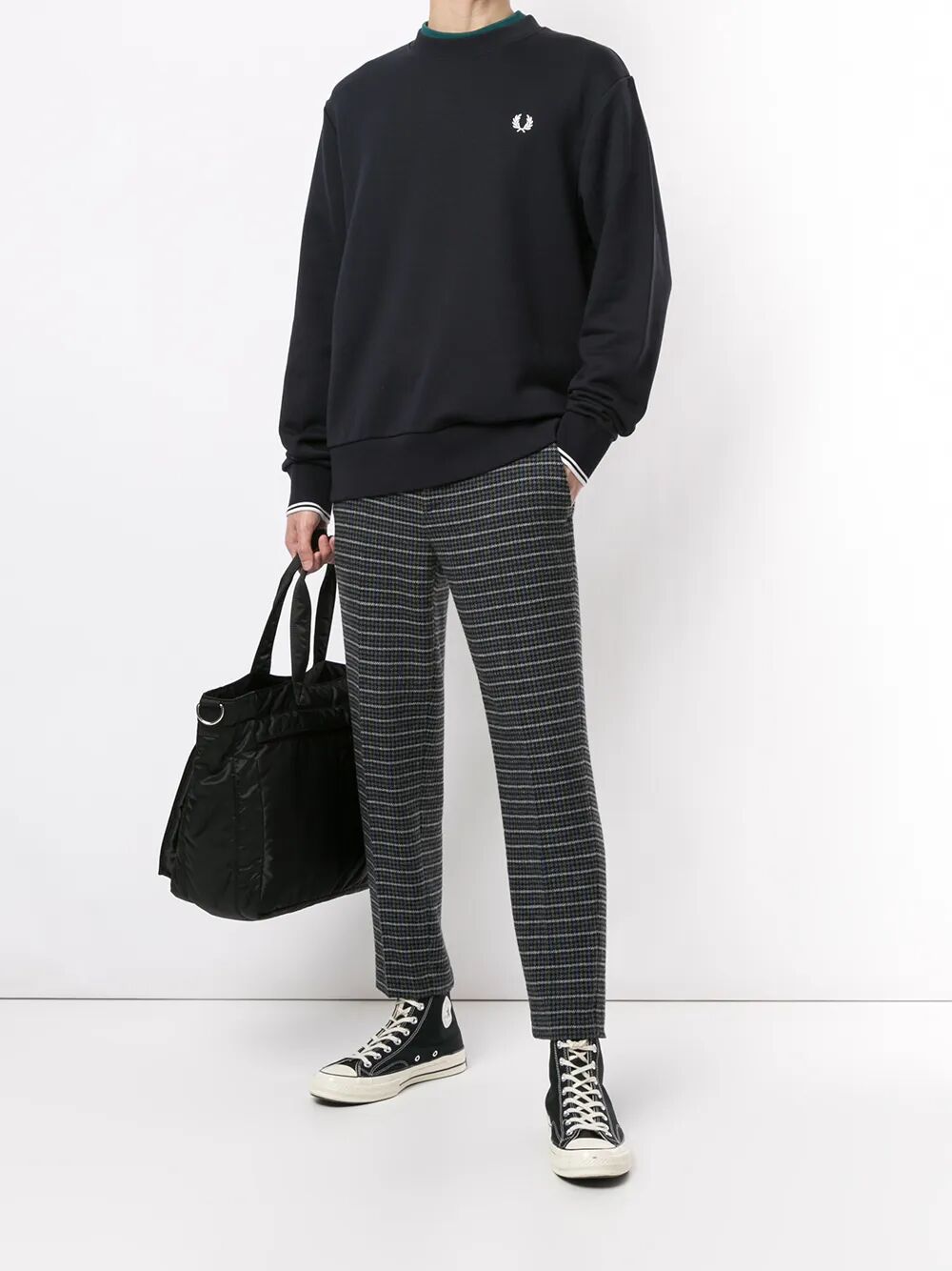 FRED PERRY Classic Crew Neck Sweatshirt