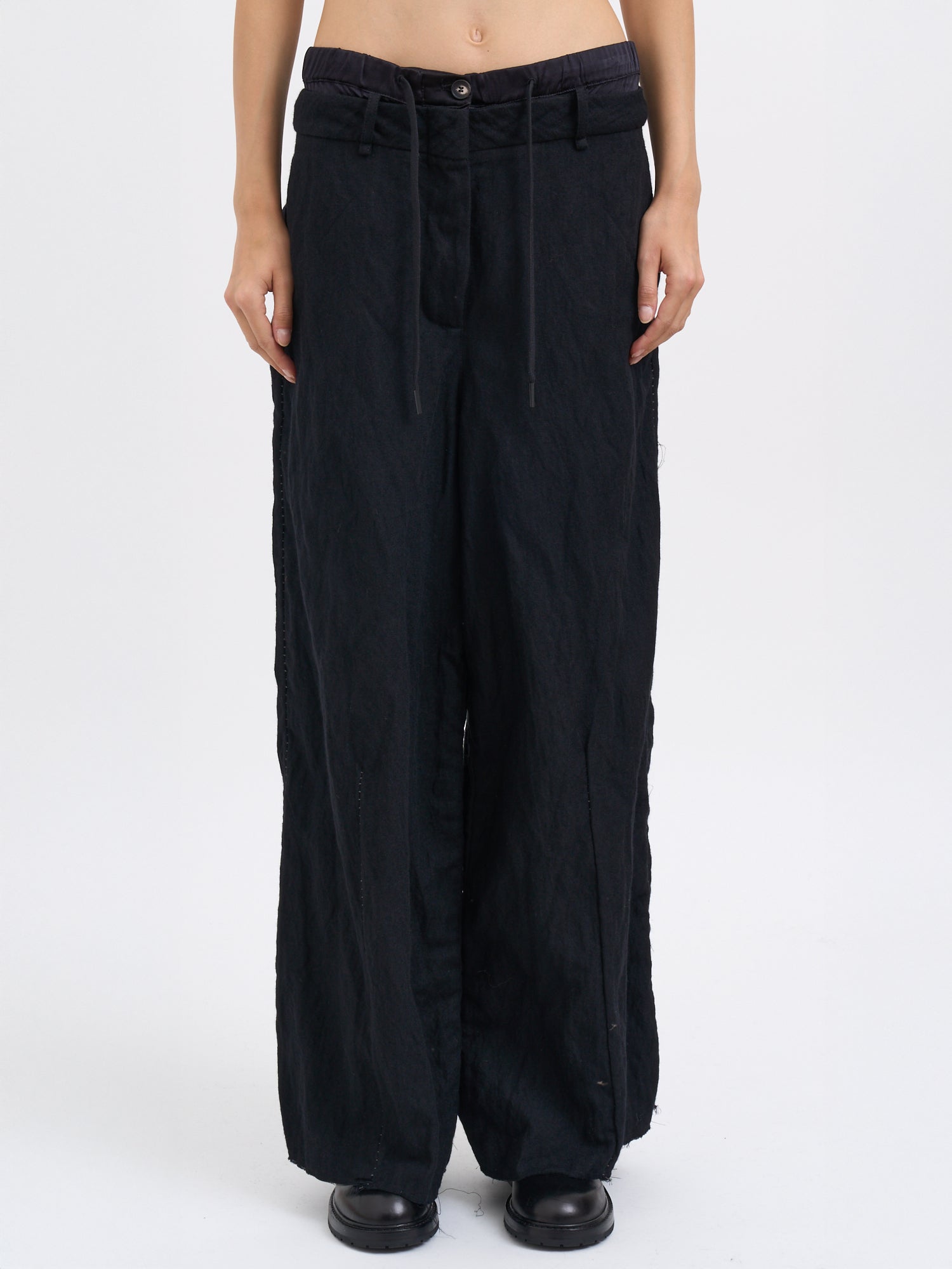 MASNADA Oversized Wool Trousers - Size S