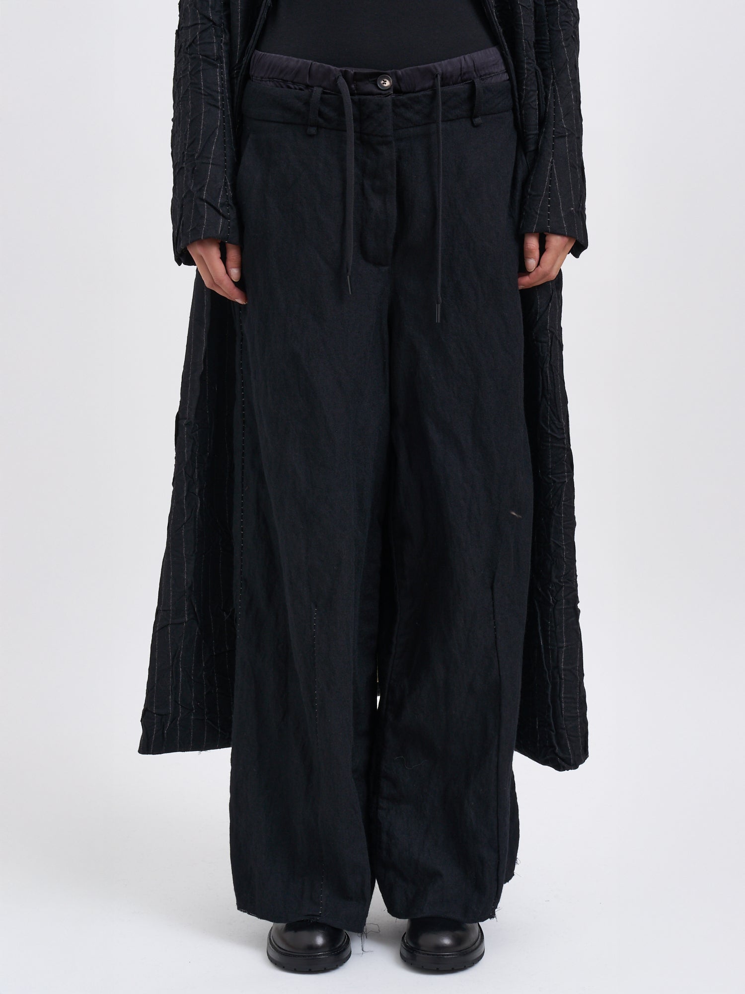 MASNADA Oversized Wool Trousers - Size S