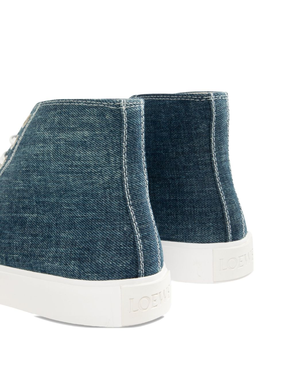 LOEWE Men's Denim Block Sneakers