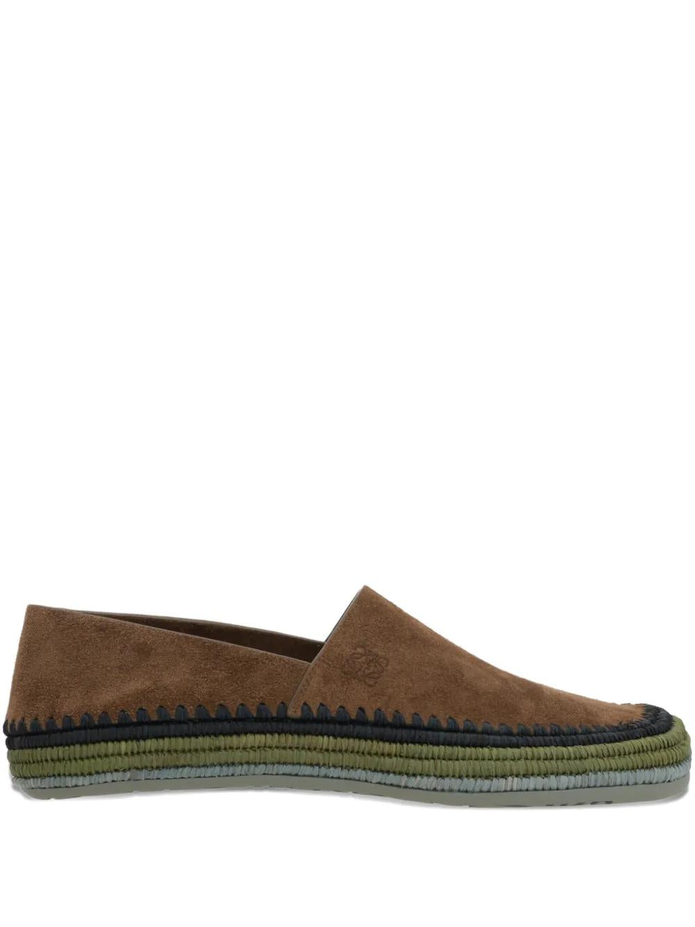 LOEWE Suede Slip-On Espadrilles for Men