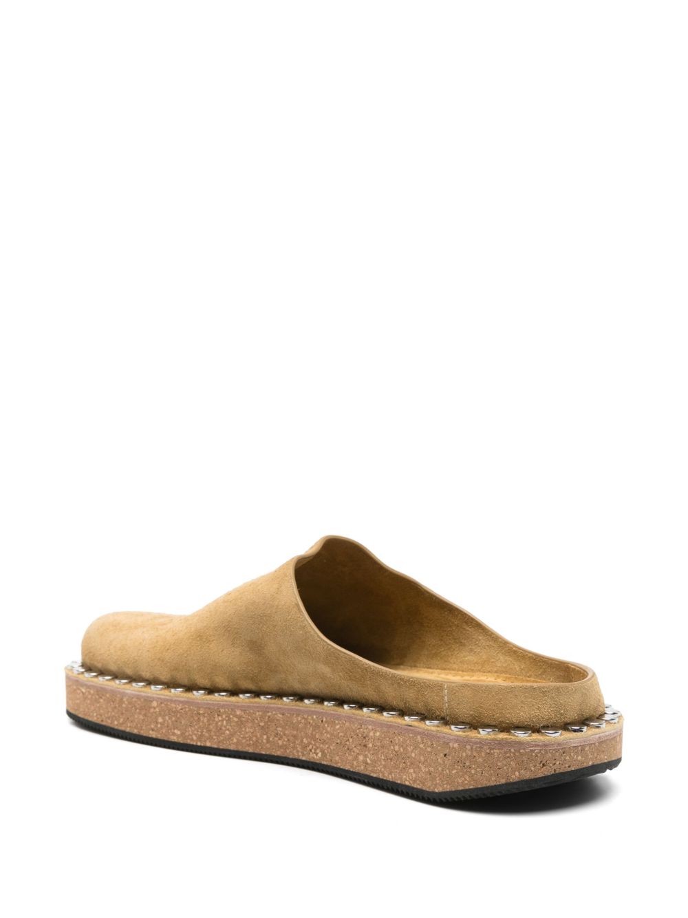 LOEWE Rivet Suede Flats