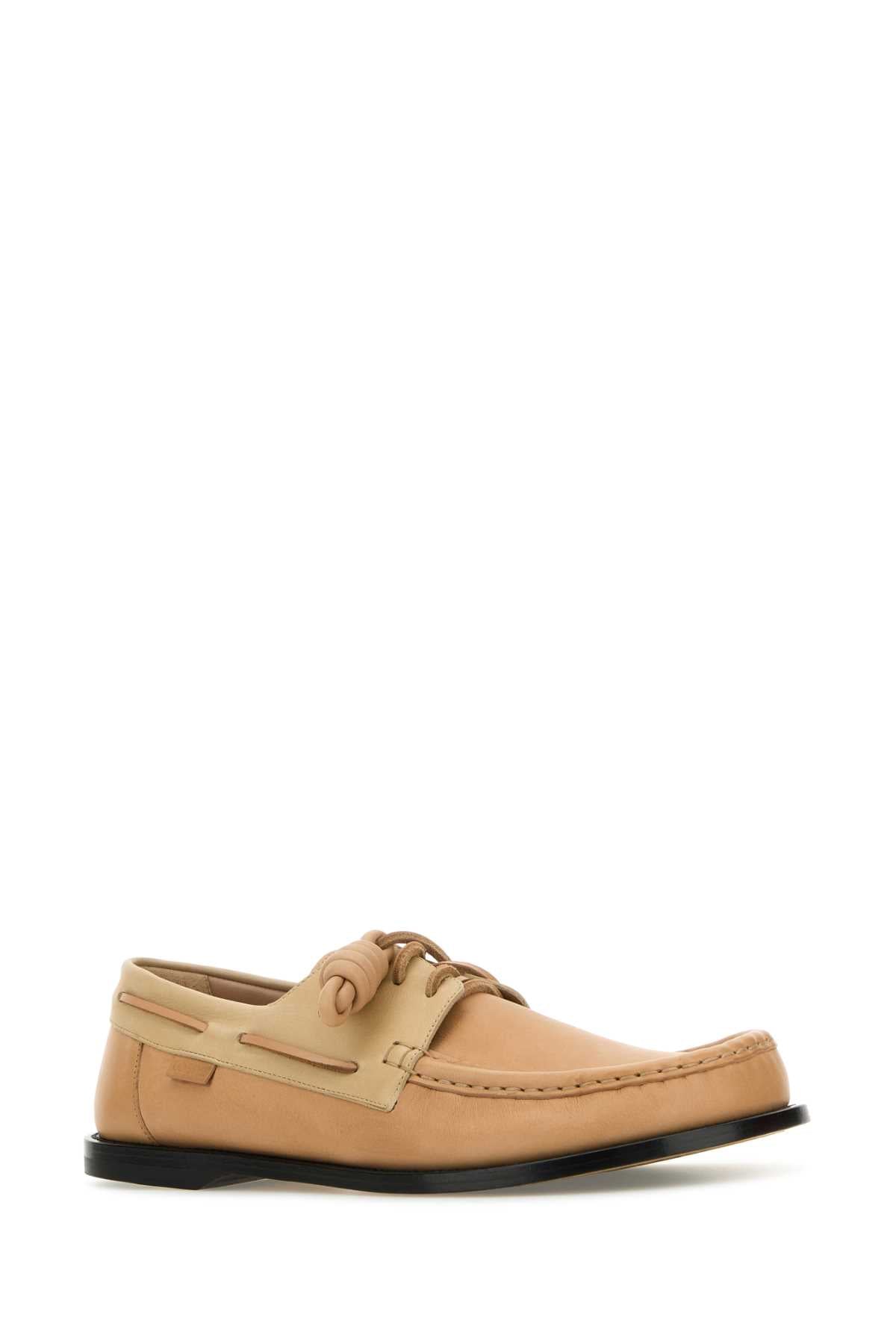 LOEWE Leather Campo Boat Loafers for Men