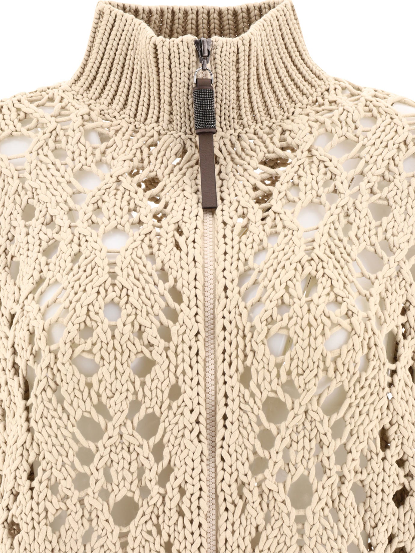 BRUNELLO CUCINELLI Lace Stitch Cardigan for Women