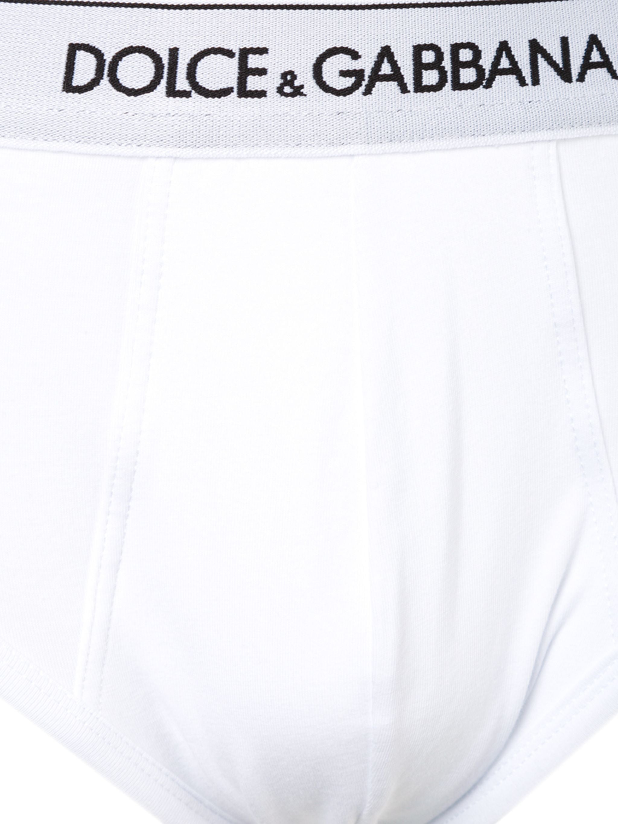 DOLCE & GABBANA Comfort Fit Cotton Briefs Bi-Pack for Men