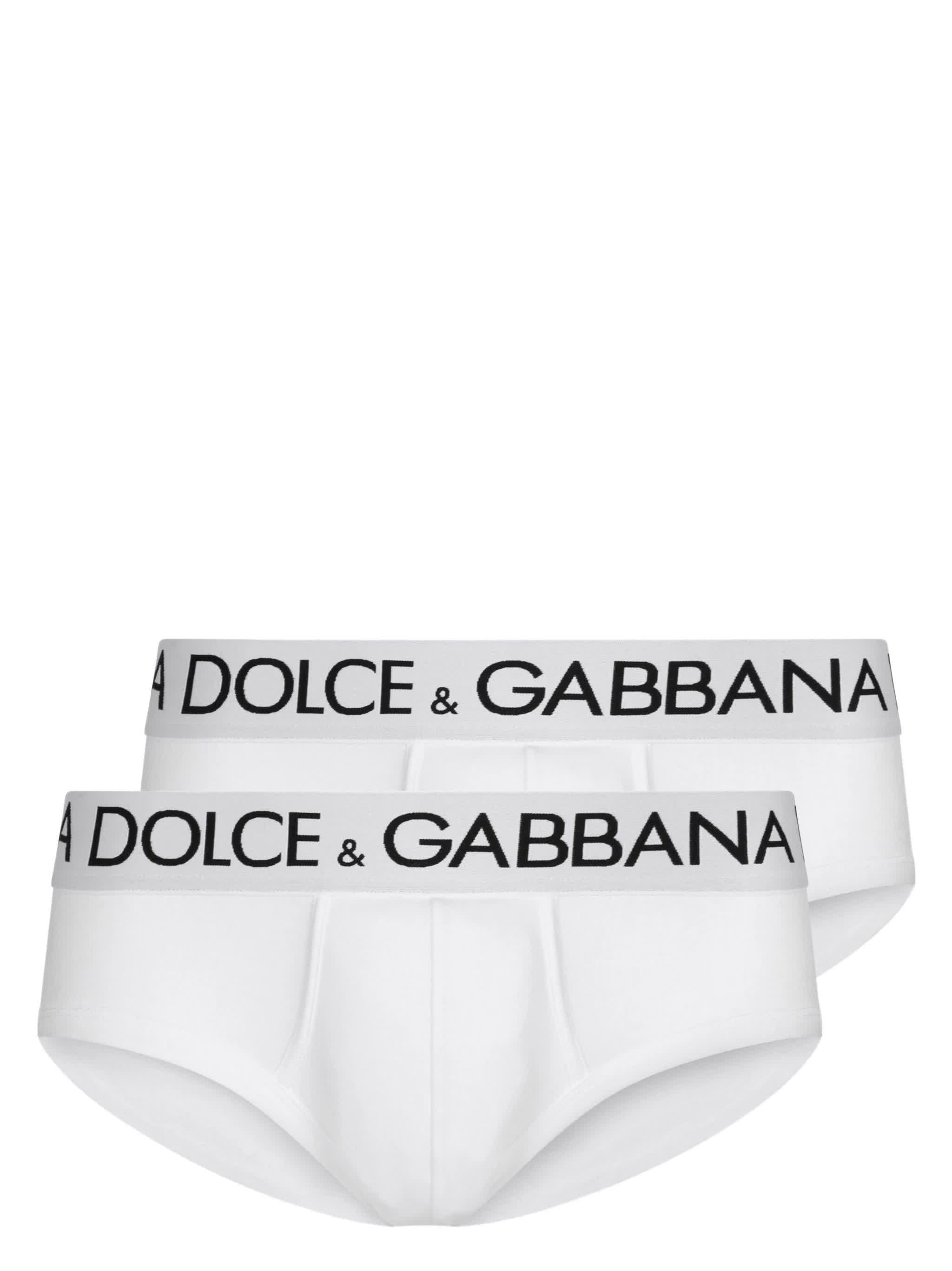 DOLCE & GABBANA Men's Bi-Pack Briefs