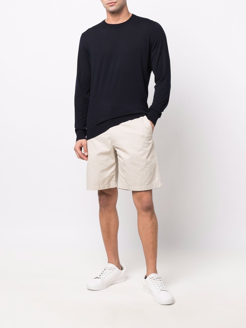 COLOMBO Classic Round Neck Sweater for Men - Regular Fit