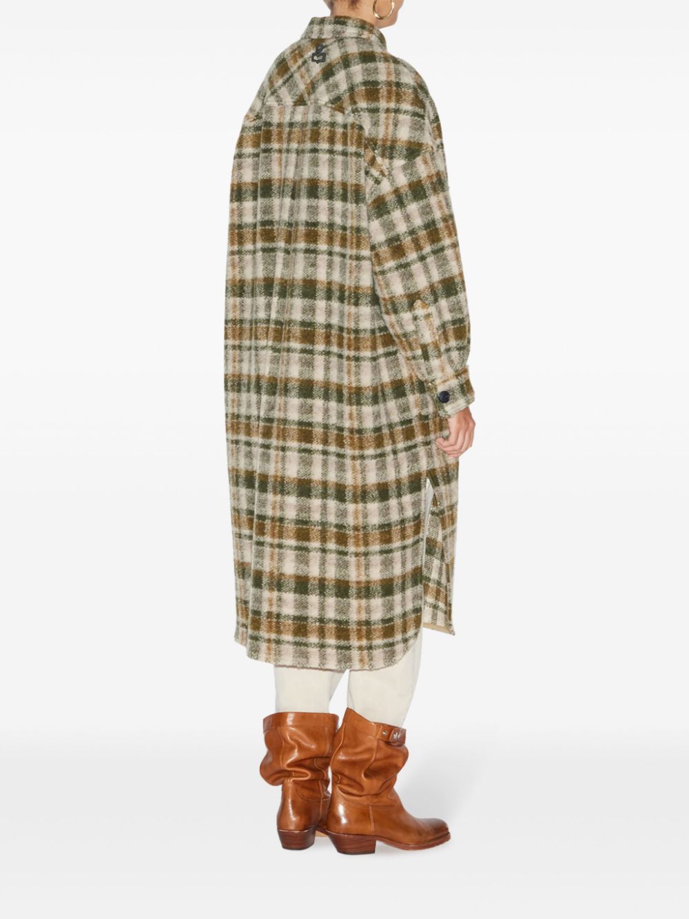 ISABEL MARANT ETOILE Wool Blend Check Pattern Jacket