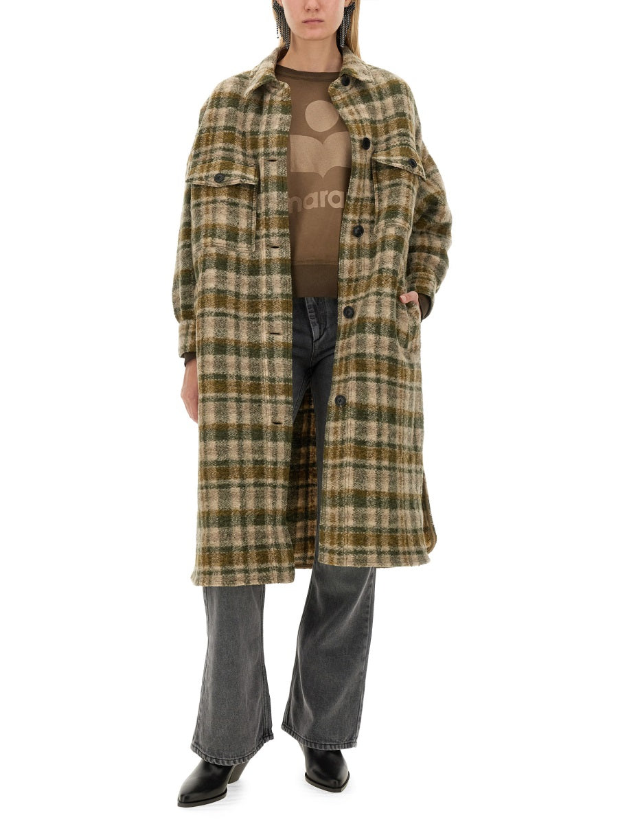 ISABEL MARANT ETOILE Chic Wool Blend Outerwear Jacket - Size T1