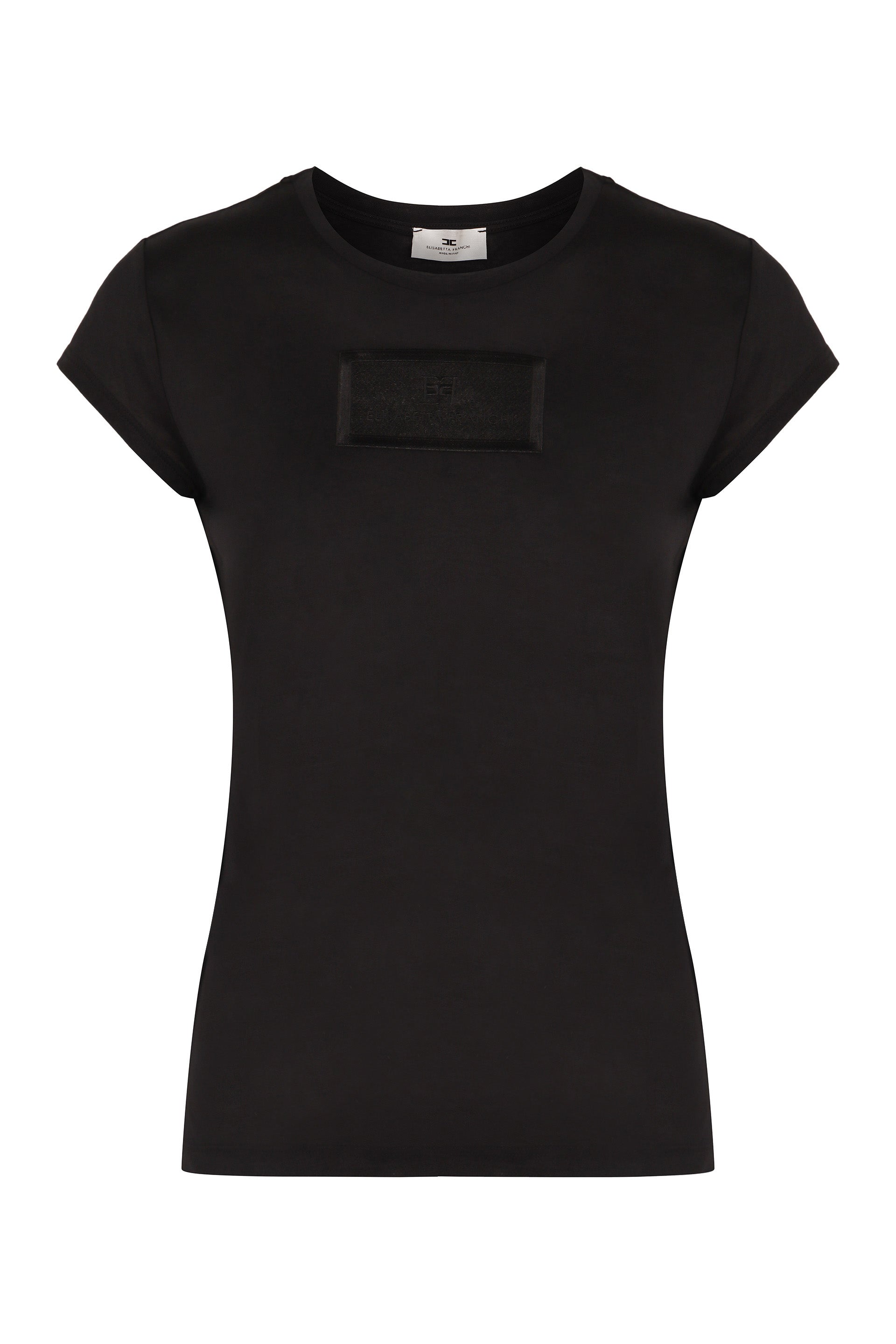 ELISABETTA FRANCHI Classic Visco-Blend Crew-Neck T-Shirt