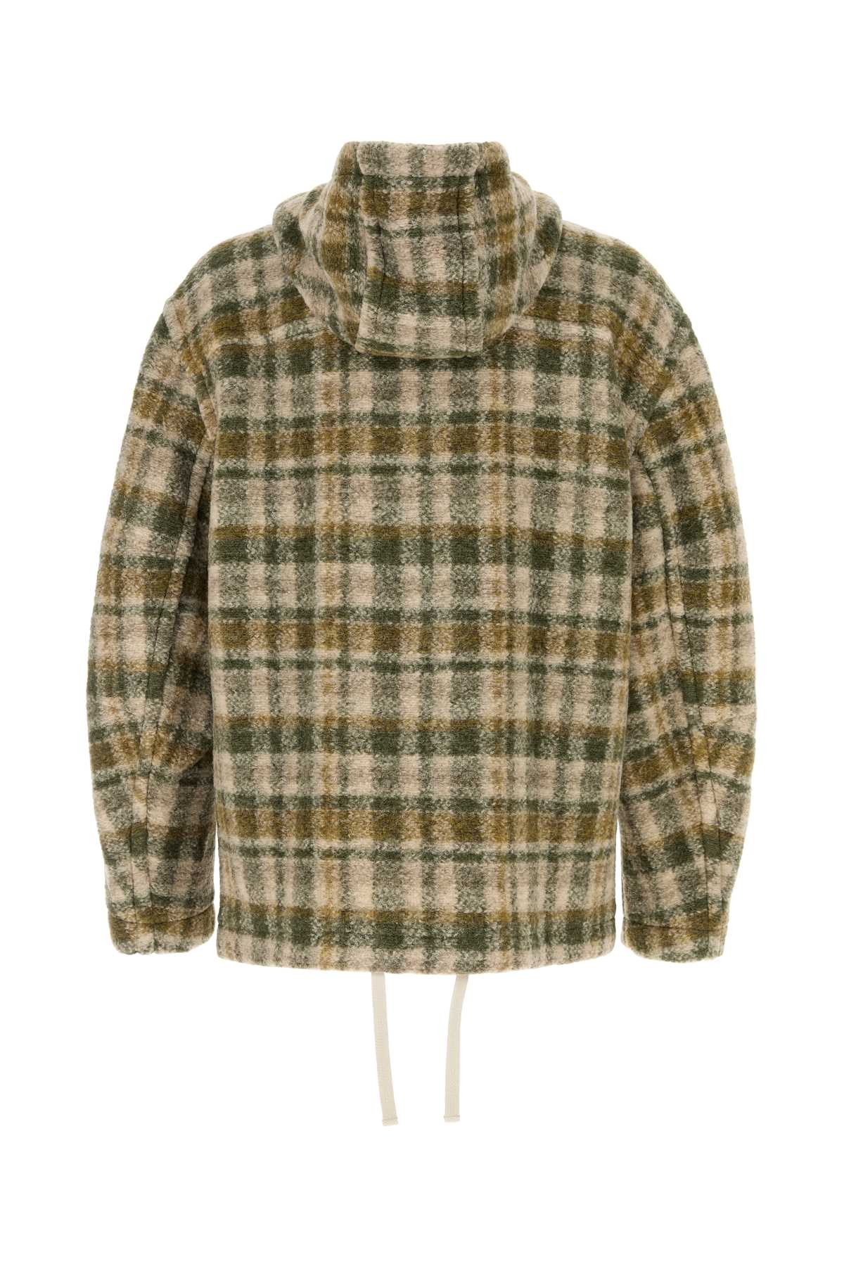 ISABEL MARANT Oversized Wool Blend Checked Jacket