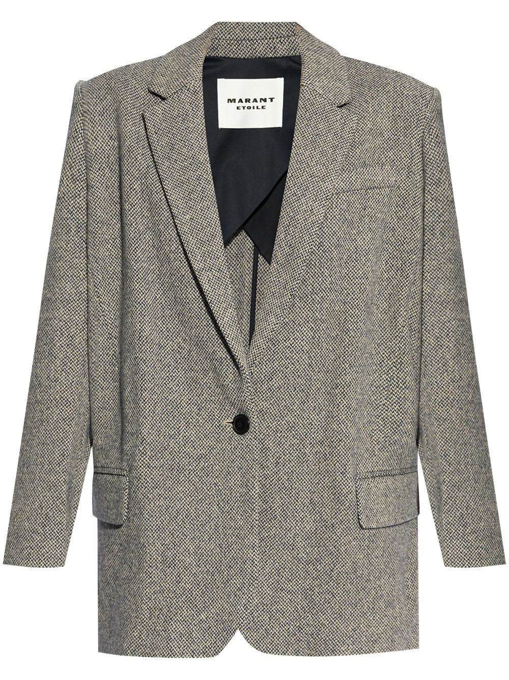 ISABEL MARANT ETOILE Embroidered Wool Blend Cikaito Blazer